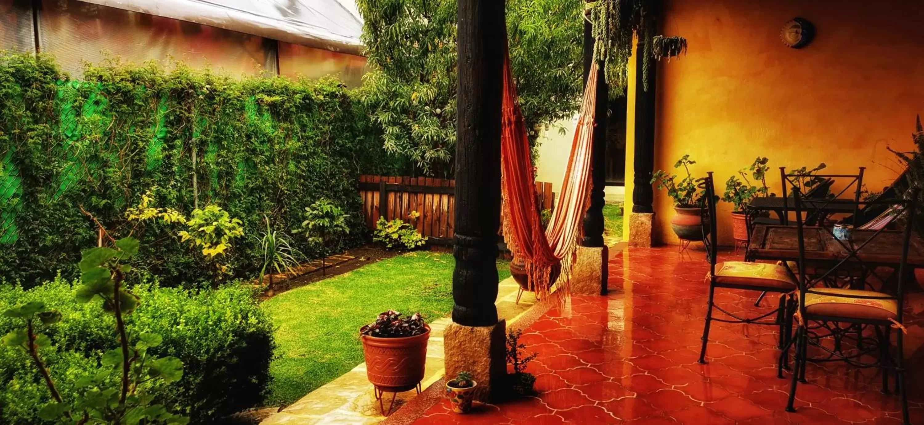 Patio in Hotel Ocho Barrios