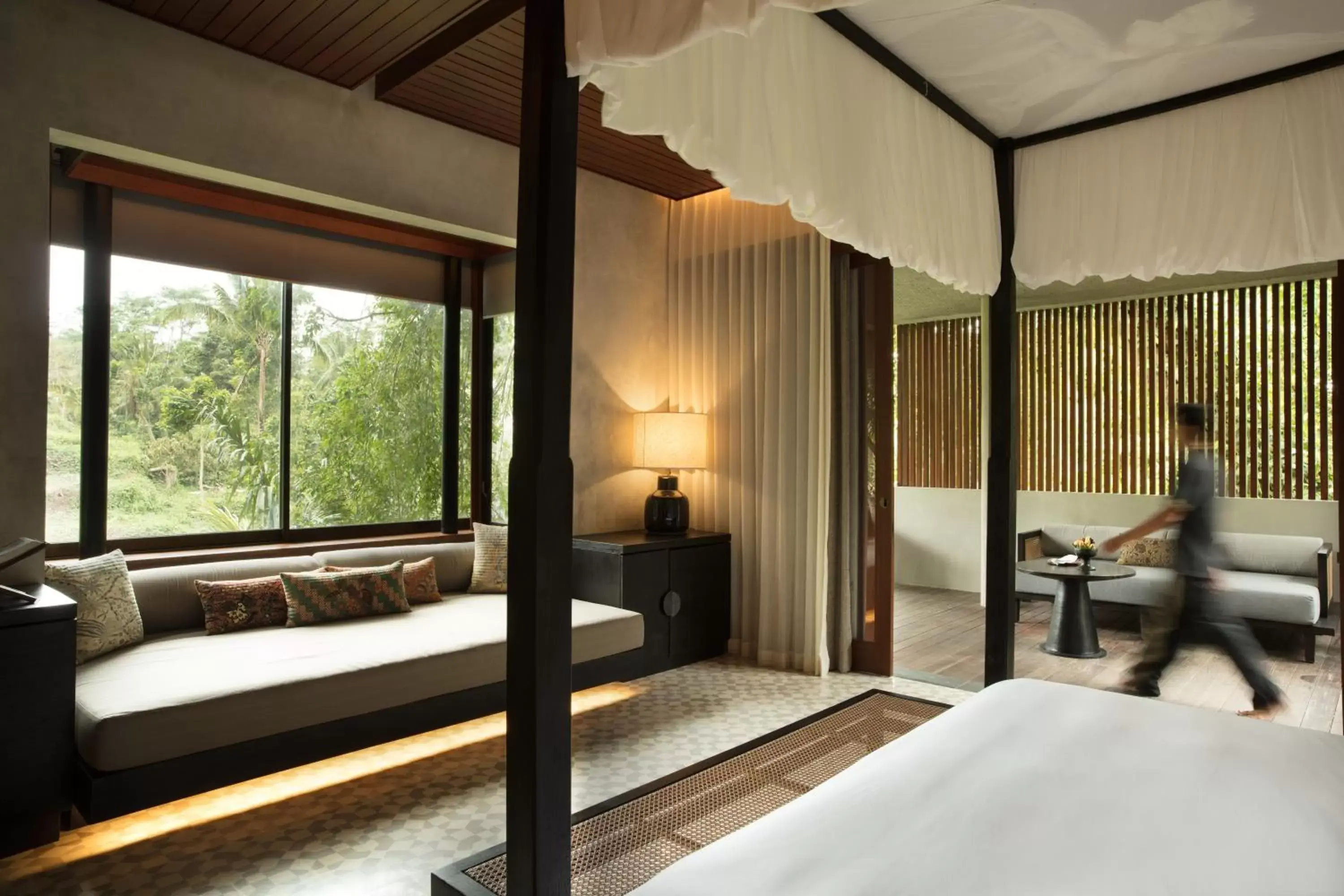 Bed in Alila Ubud