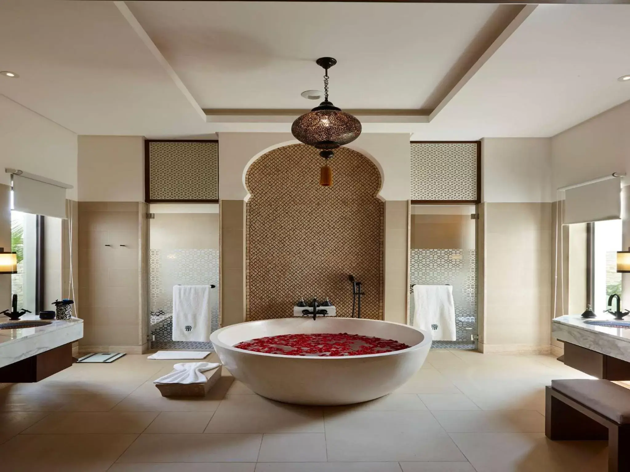 Bathroom in Banyan Tree Tamouda Bay