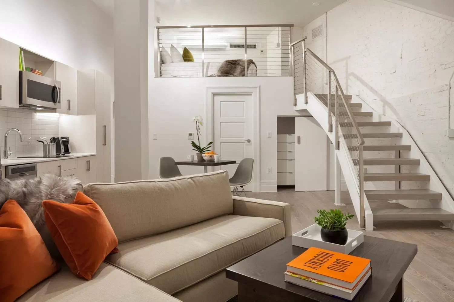 Living room, Seating Area in Placemakr Dupont Circle