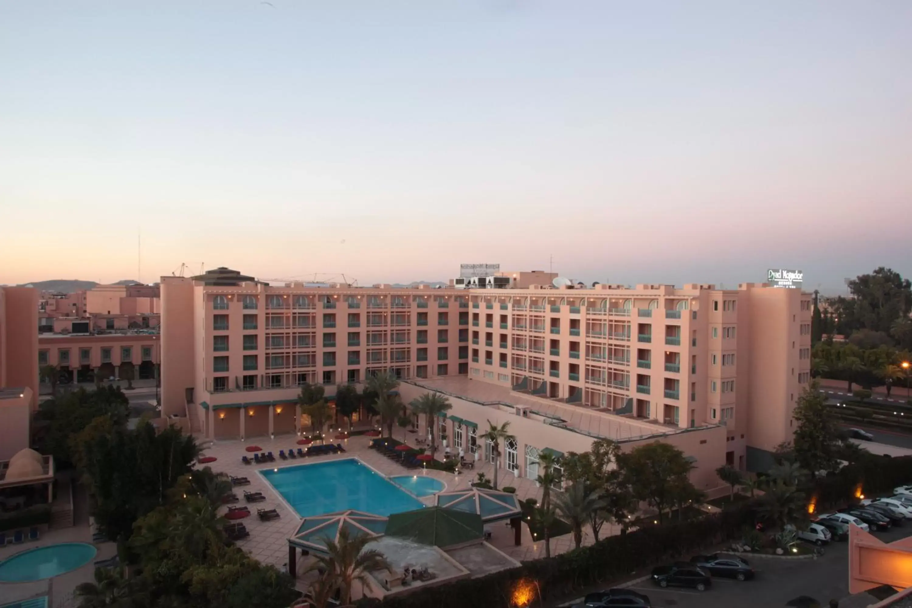 Bird's eye view, Pool View in Grand Mogador Menara