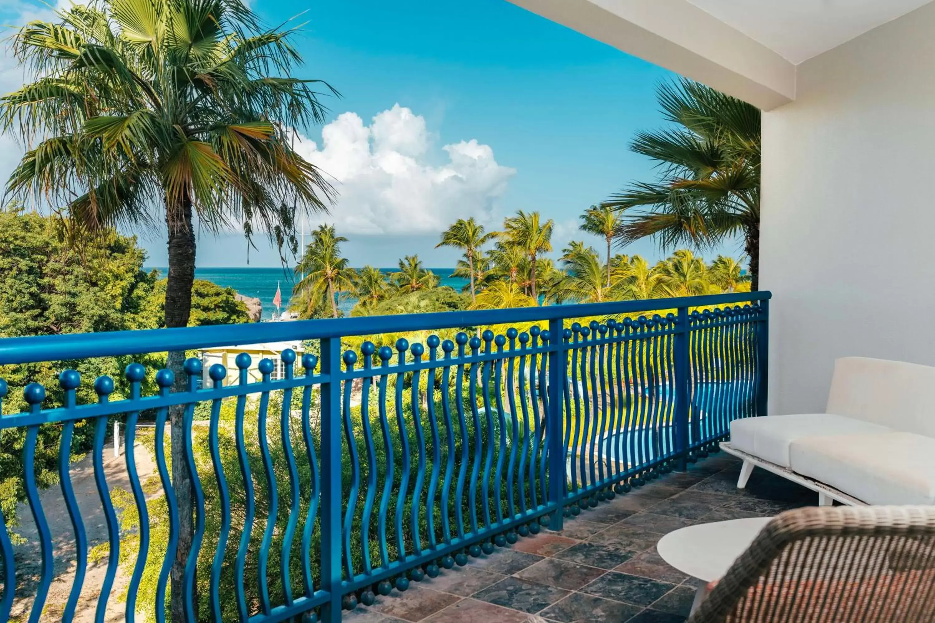 View (from property/room), Balcony/Terrace in Hilton Aruba Caribbean Resort & Casino