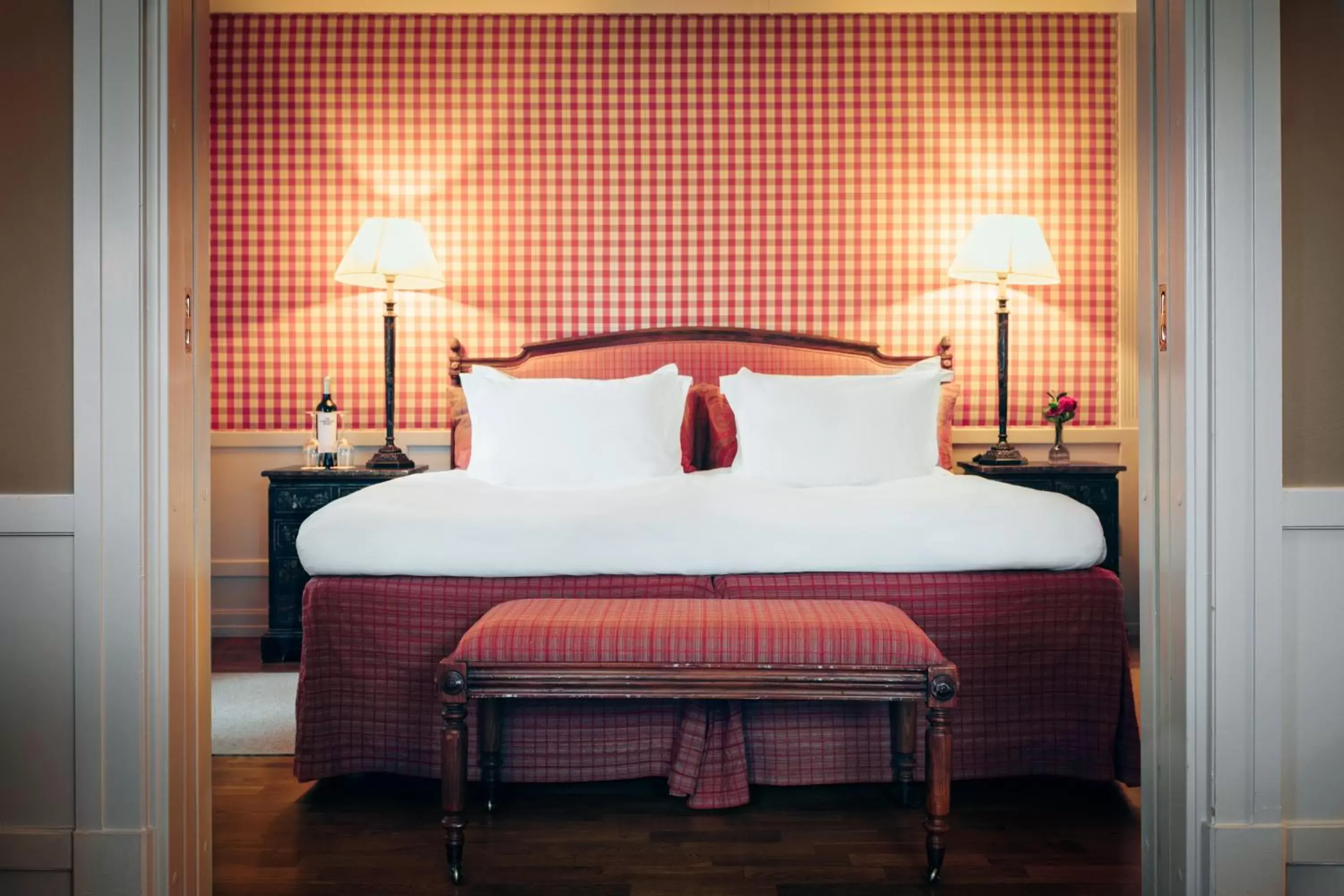 Bed in Stallmästaregården Hotel, Stockholm, a Member of Design Hotels