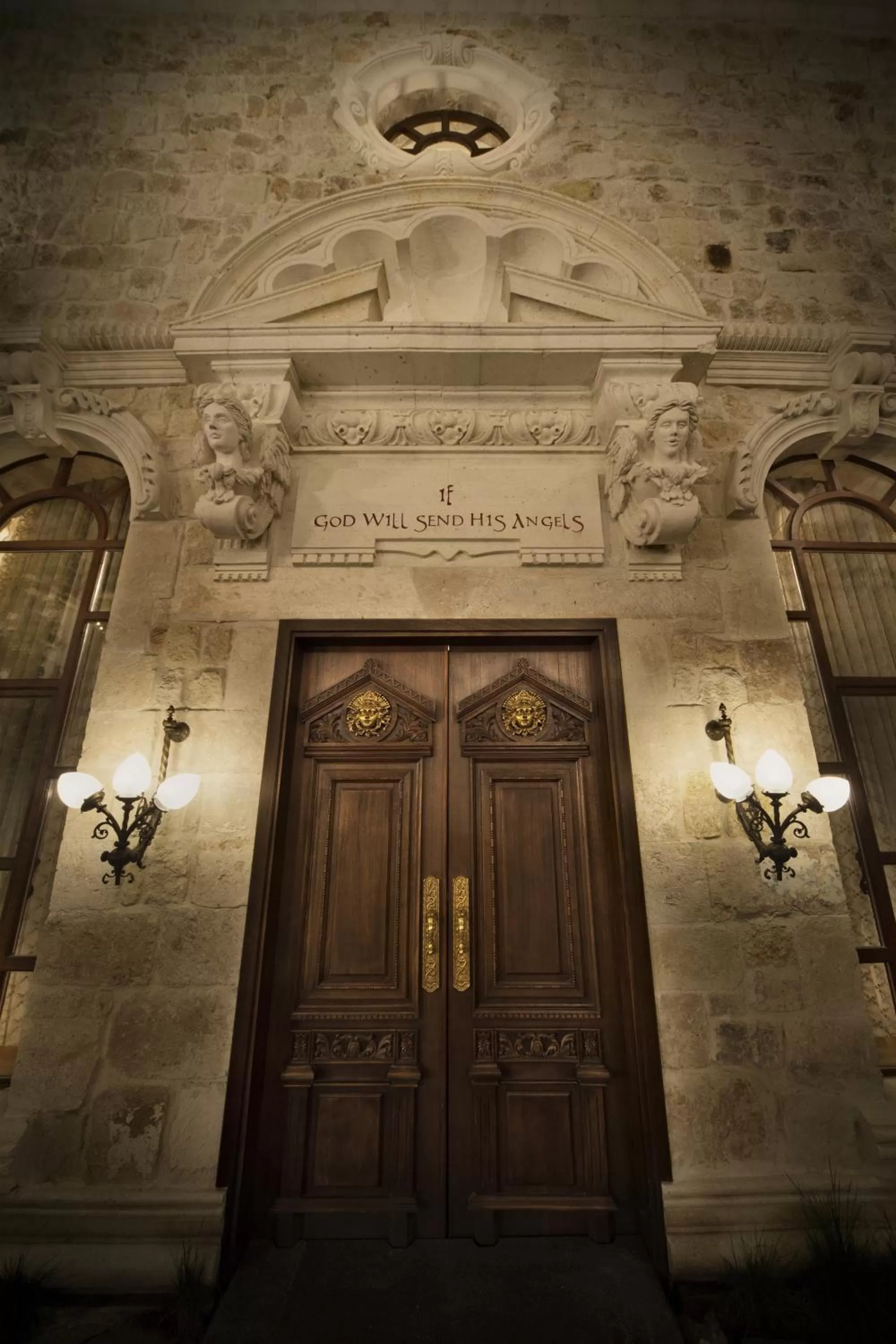 Facade/entrance in Sacred House