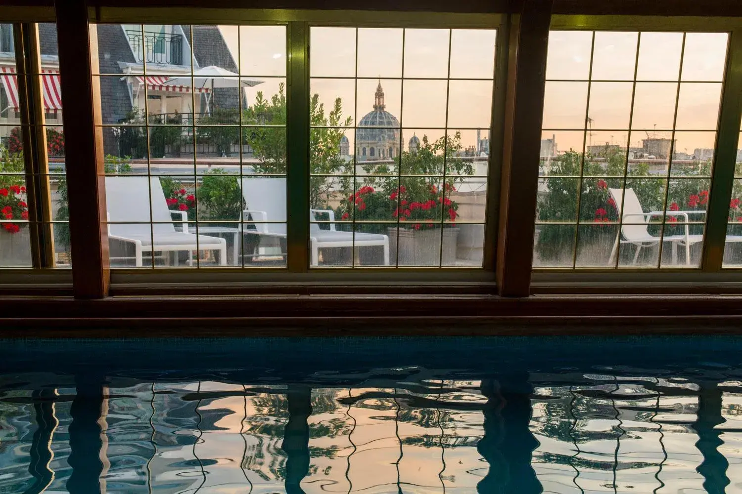 Swimming Pool in Le Bristol Paris - an Oetker Collection Hotel