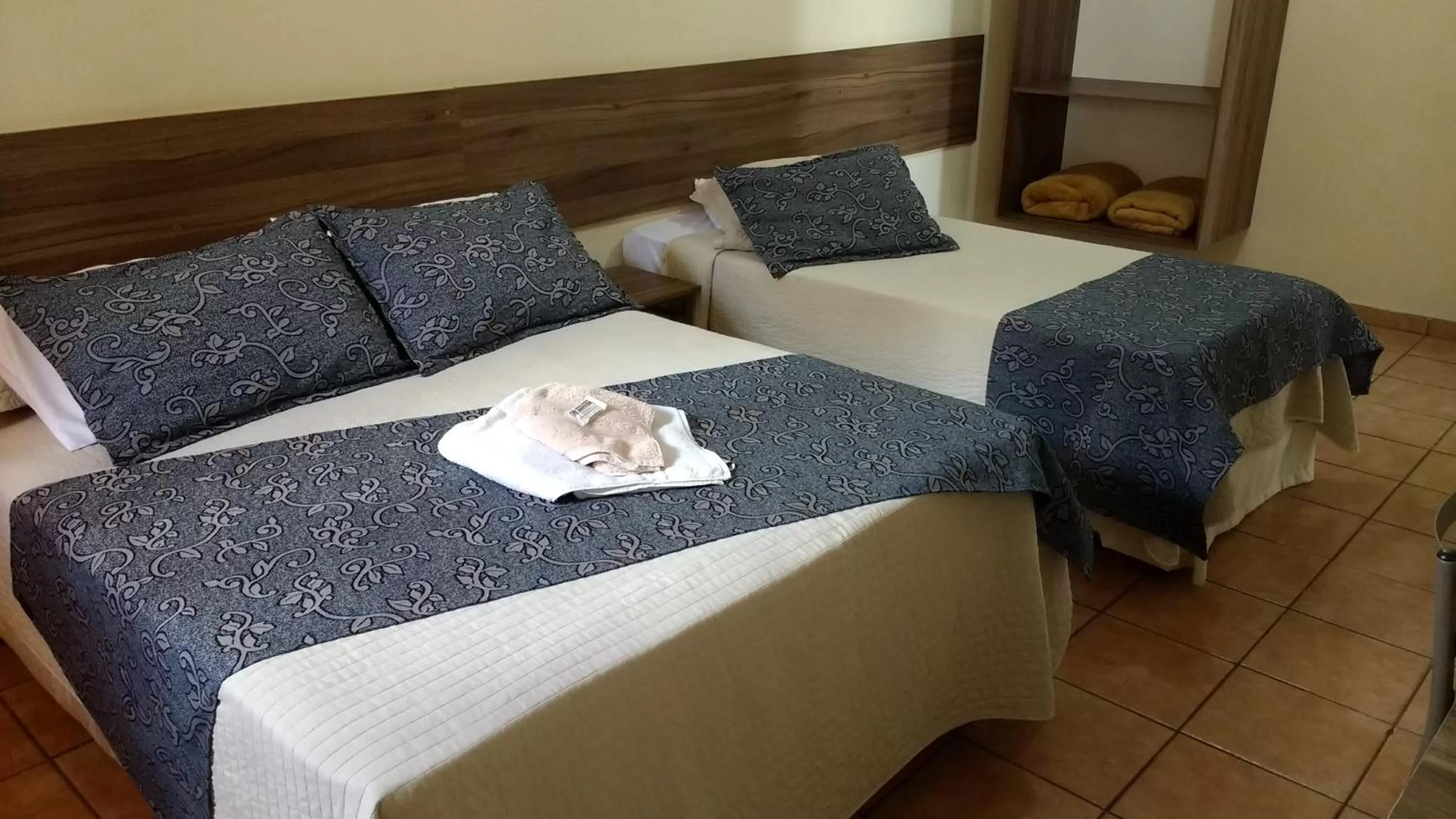 Bed in Hotel Alfa de Bauru Ltda