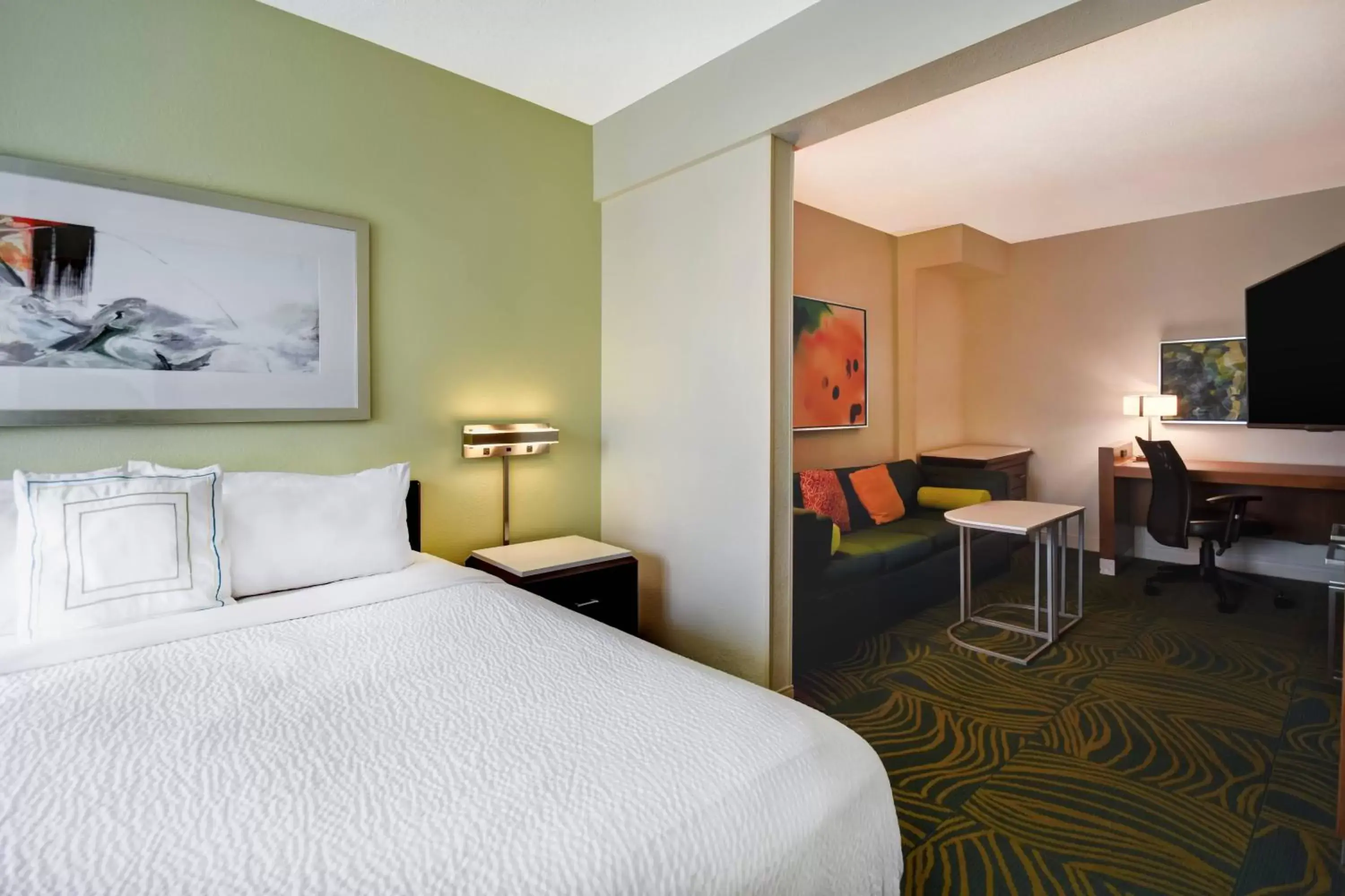 Bedroom, Bed in SpringHill Suites by Marriott Baltimore BWI Airport