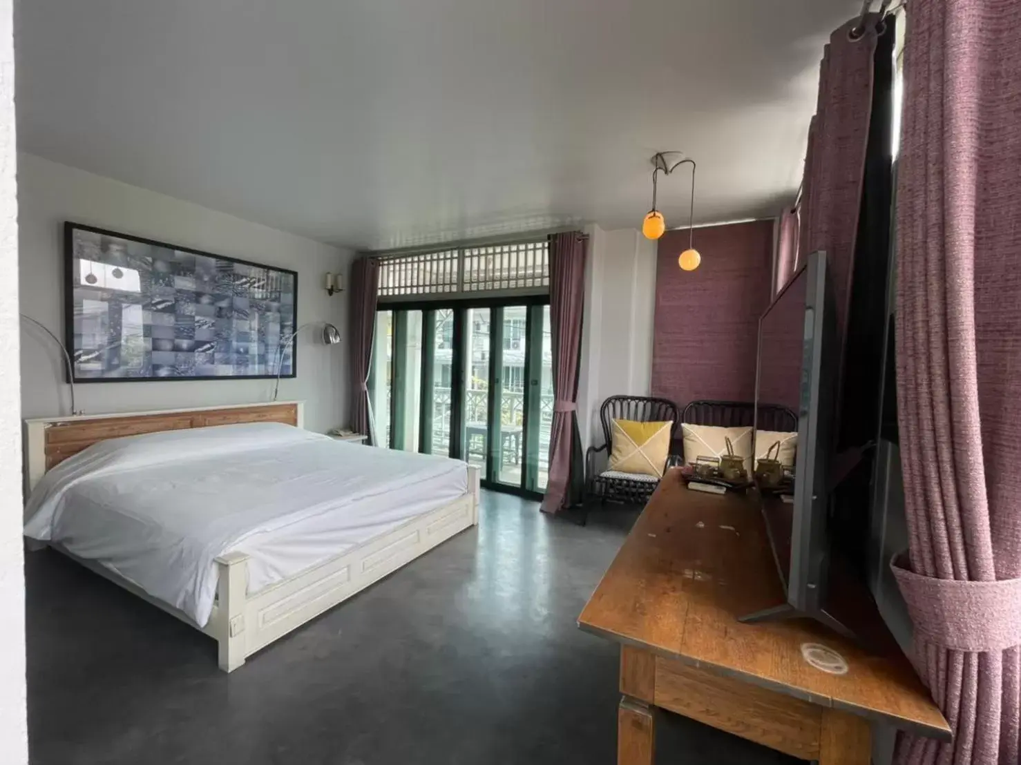 Bed in Villa Duangchampa