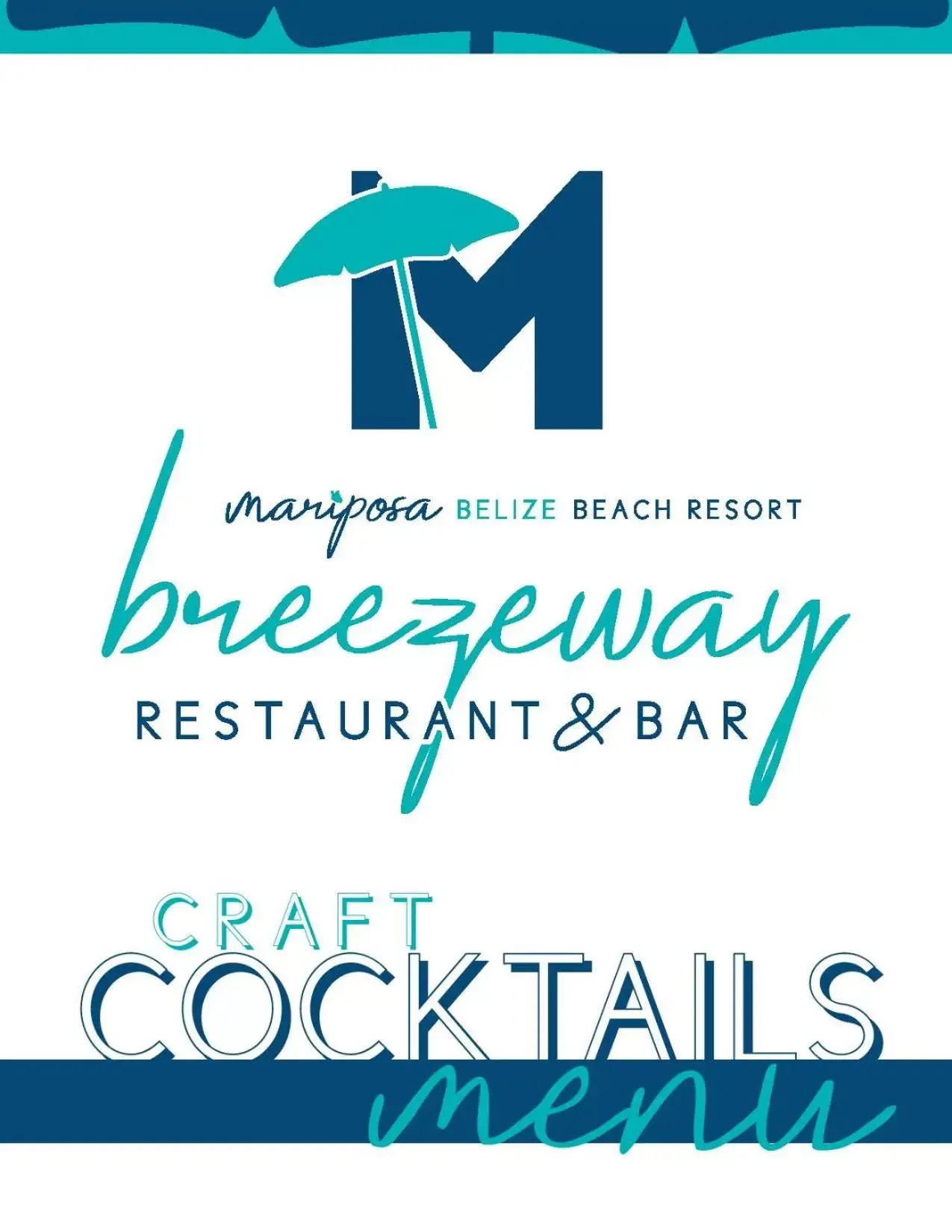 Alcoholic drinks, Property Logo/Sign in Mariposa Belize Beach Resort