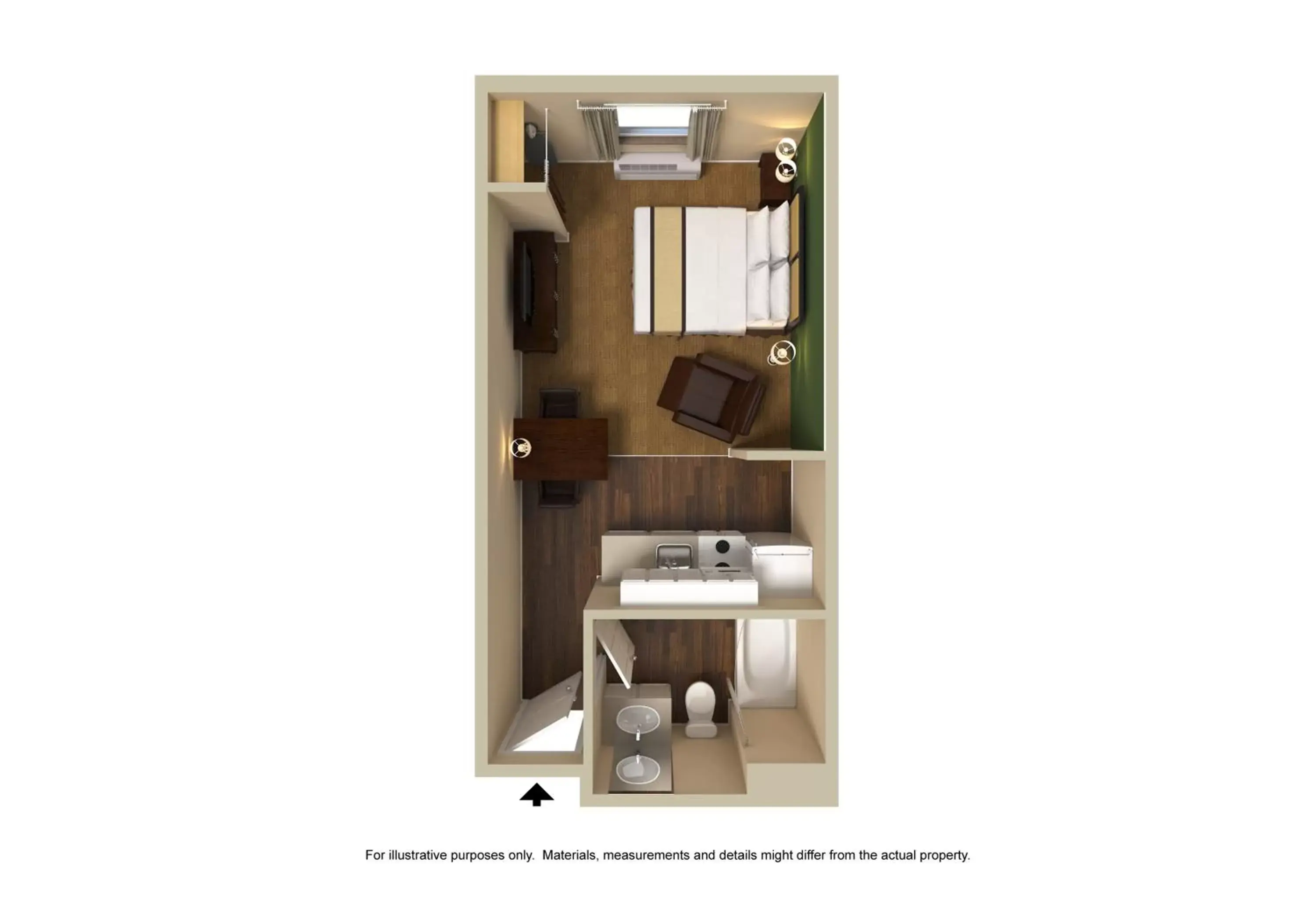 Floor Plan in Extended Stay America Suites - Juneau - Shell Simmons Drive