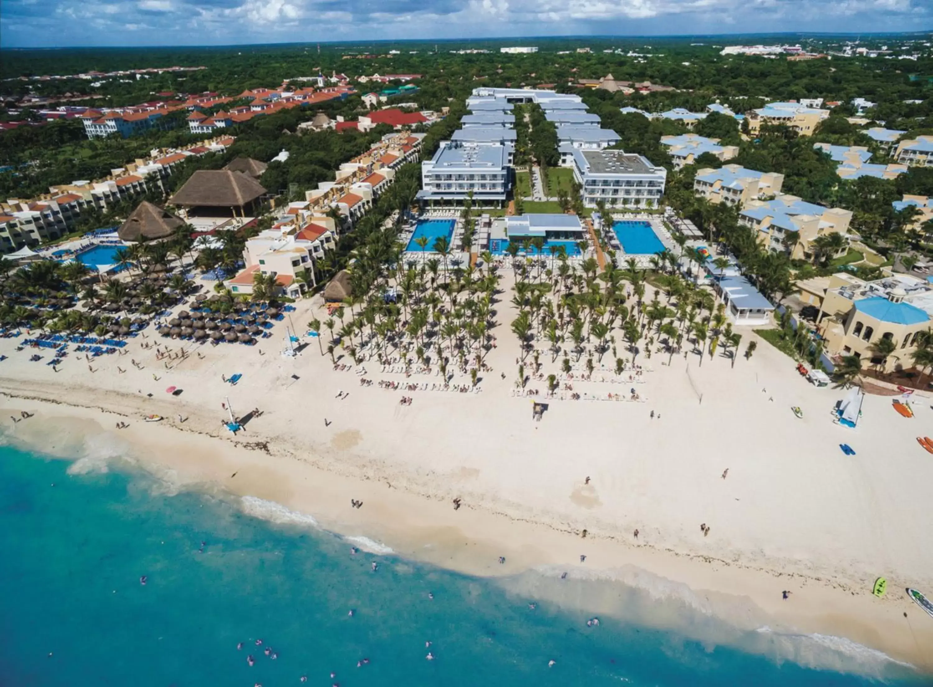 Beach, Bird's-eye View in Riu Playacar - All Inclusive