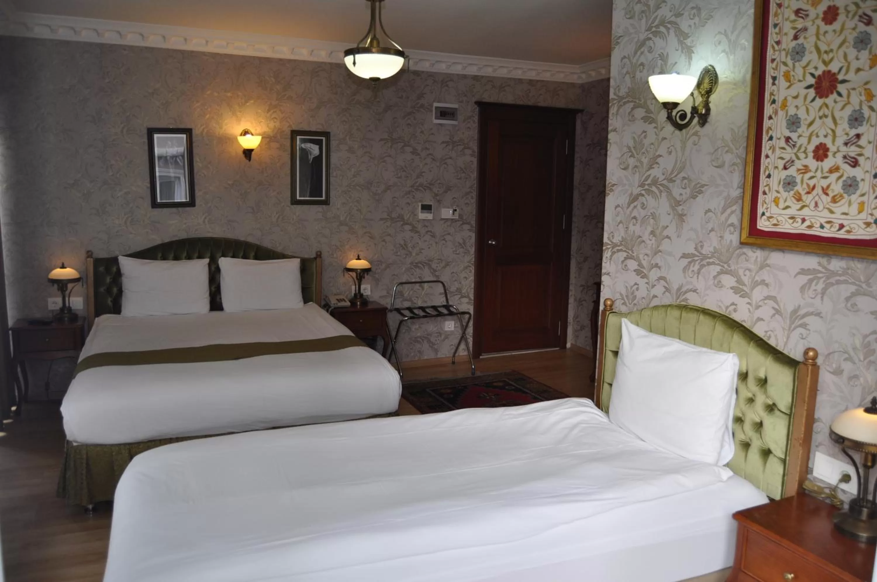 Bed in Basileus Hotel