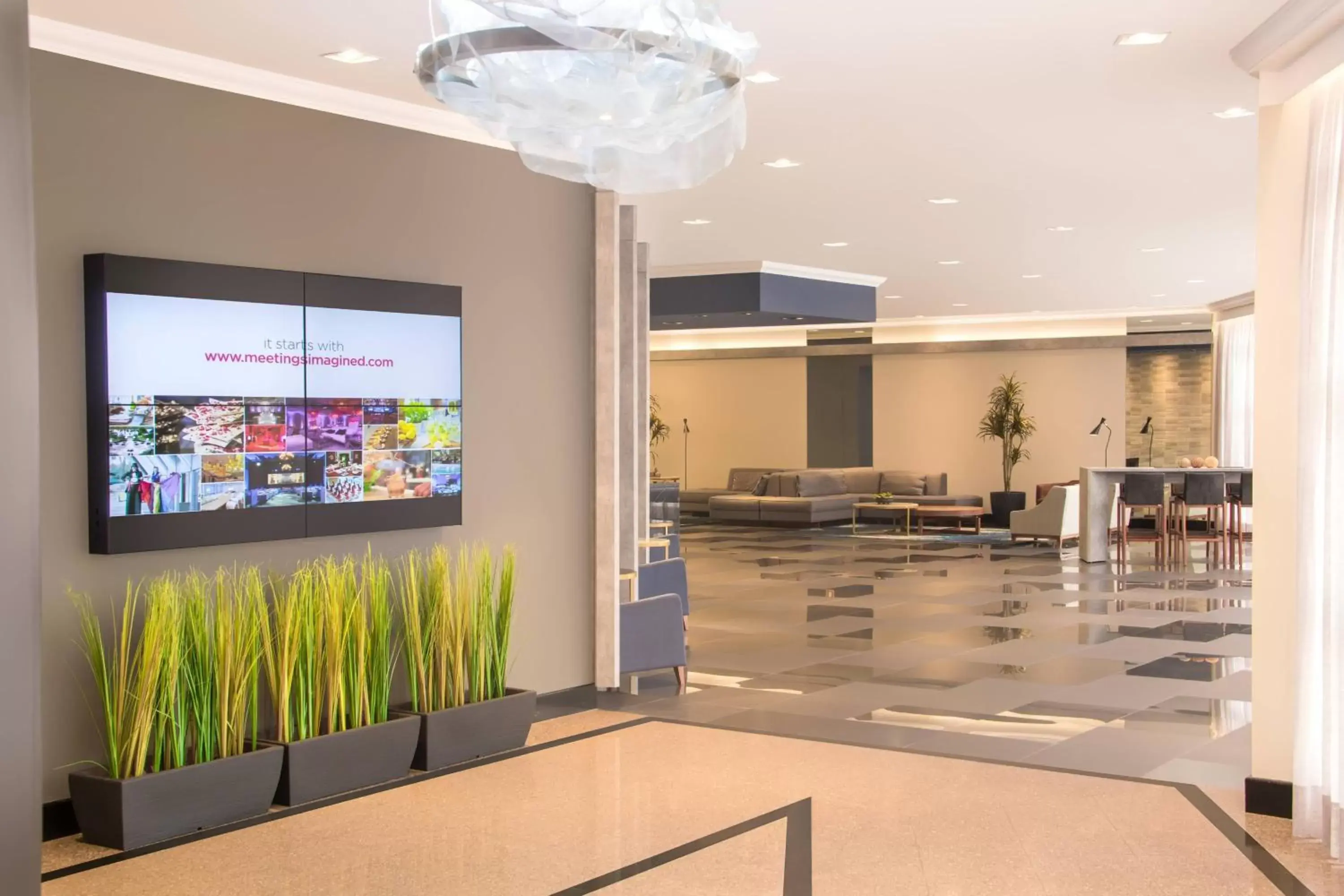 Meeting/conference room, Lobby/Reception in Marriott São Paulo Airport Hotel