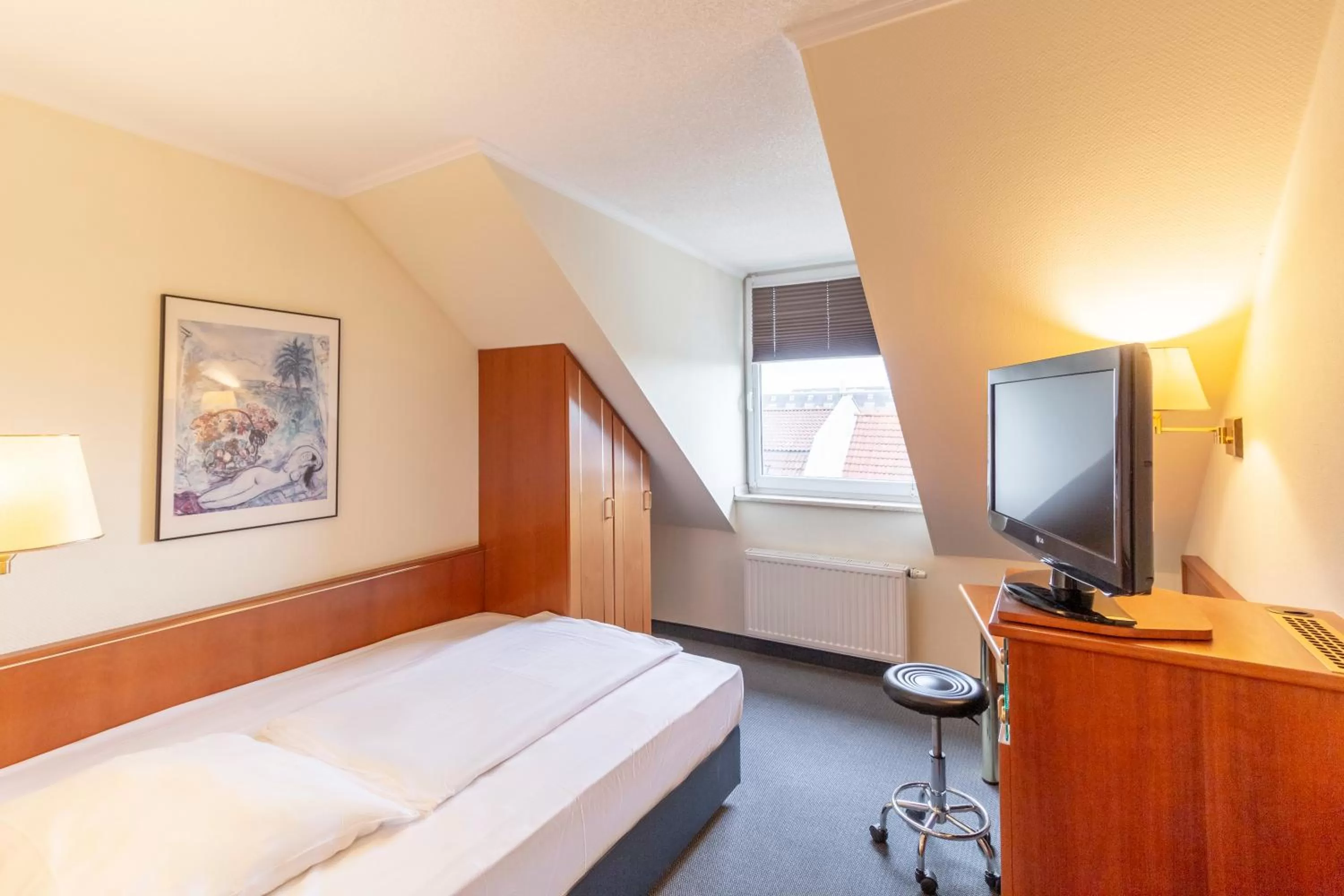 Bed in Hotel Markgraf Leipzig