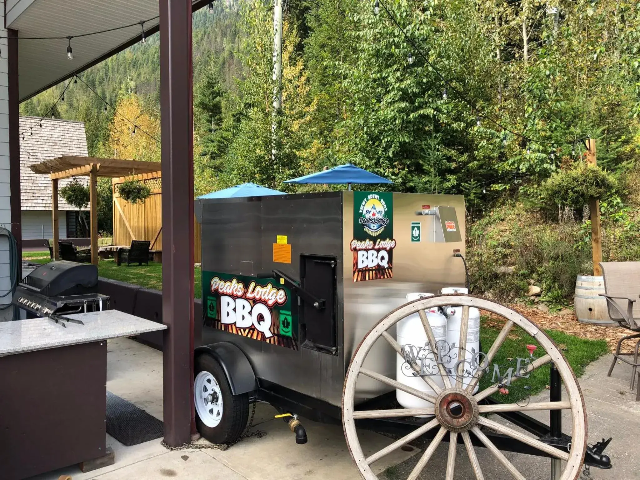 BBQ facilities in Peaks Lodge