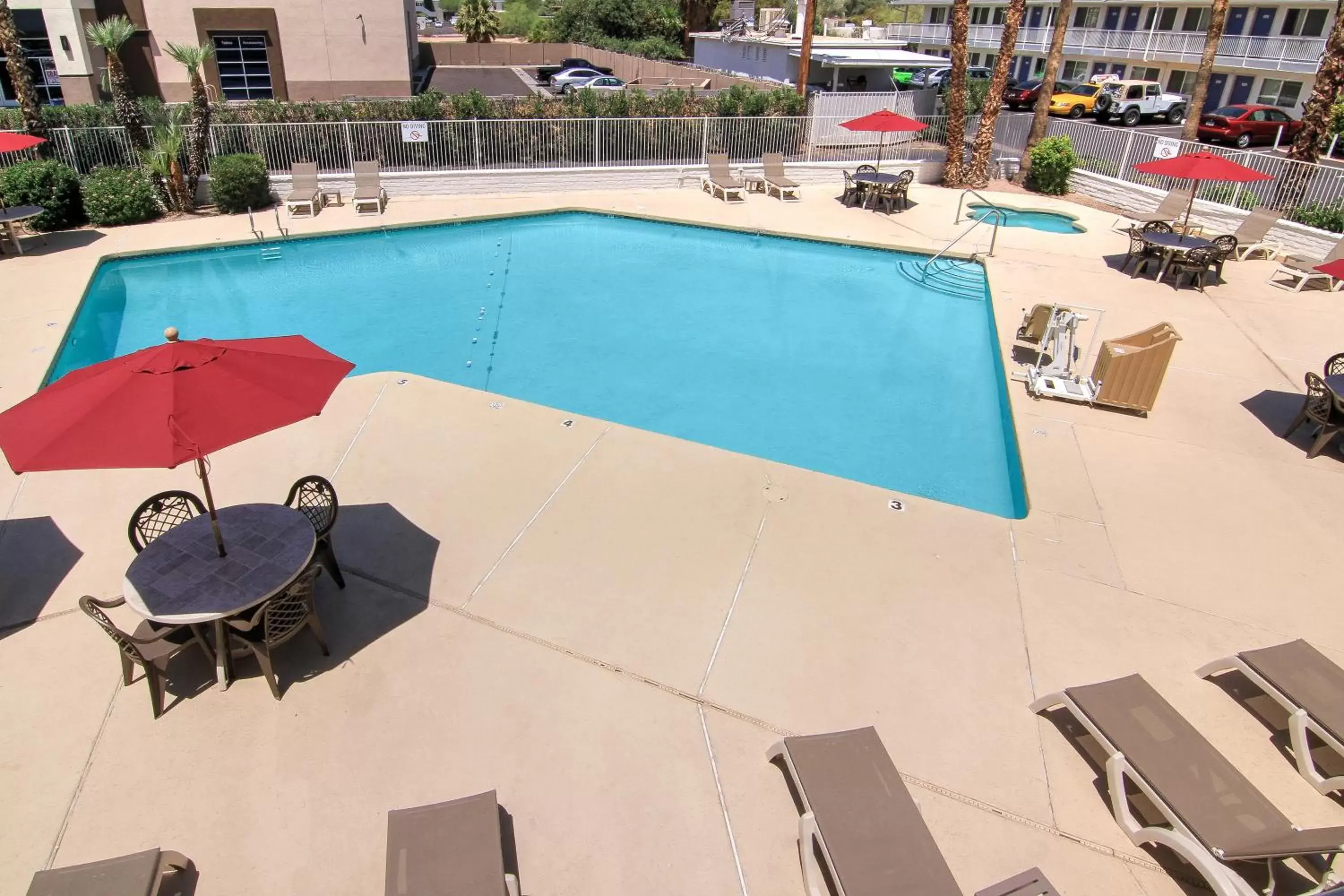 Swimming pool, Pool View in Motel 6 Old town Scottsdale Fashion Square