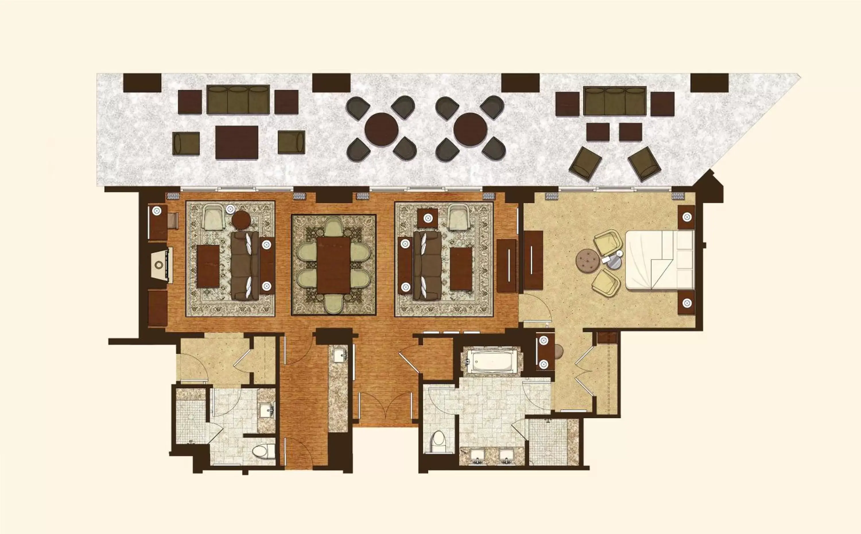 Photo of the whole room, Floor Plan in Montage Deer Valley