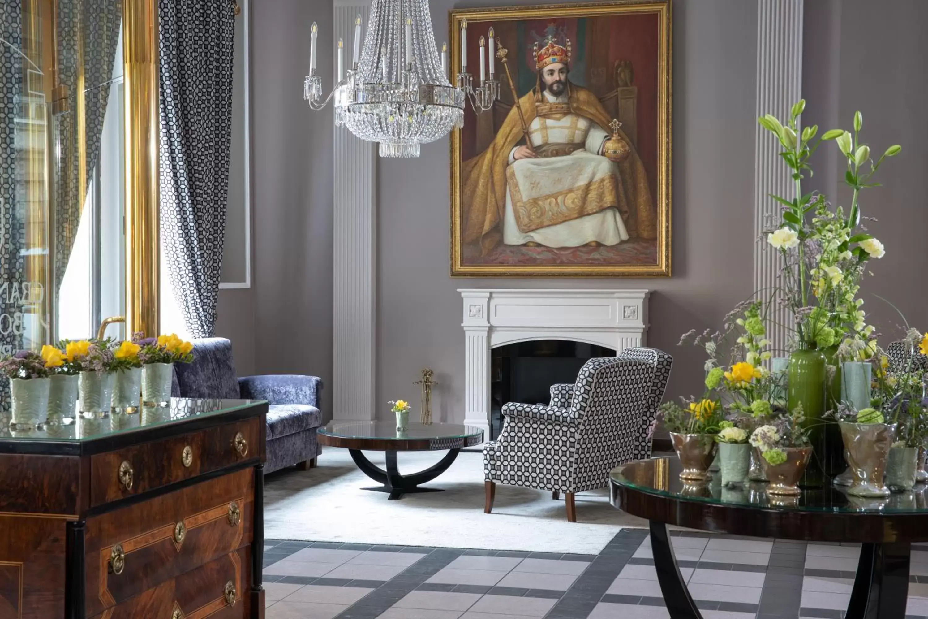 Lobby or reception, Seating Area in Grand Hotel Bohemia