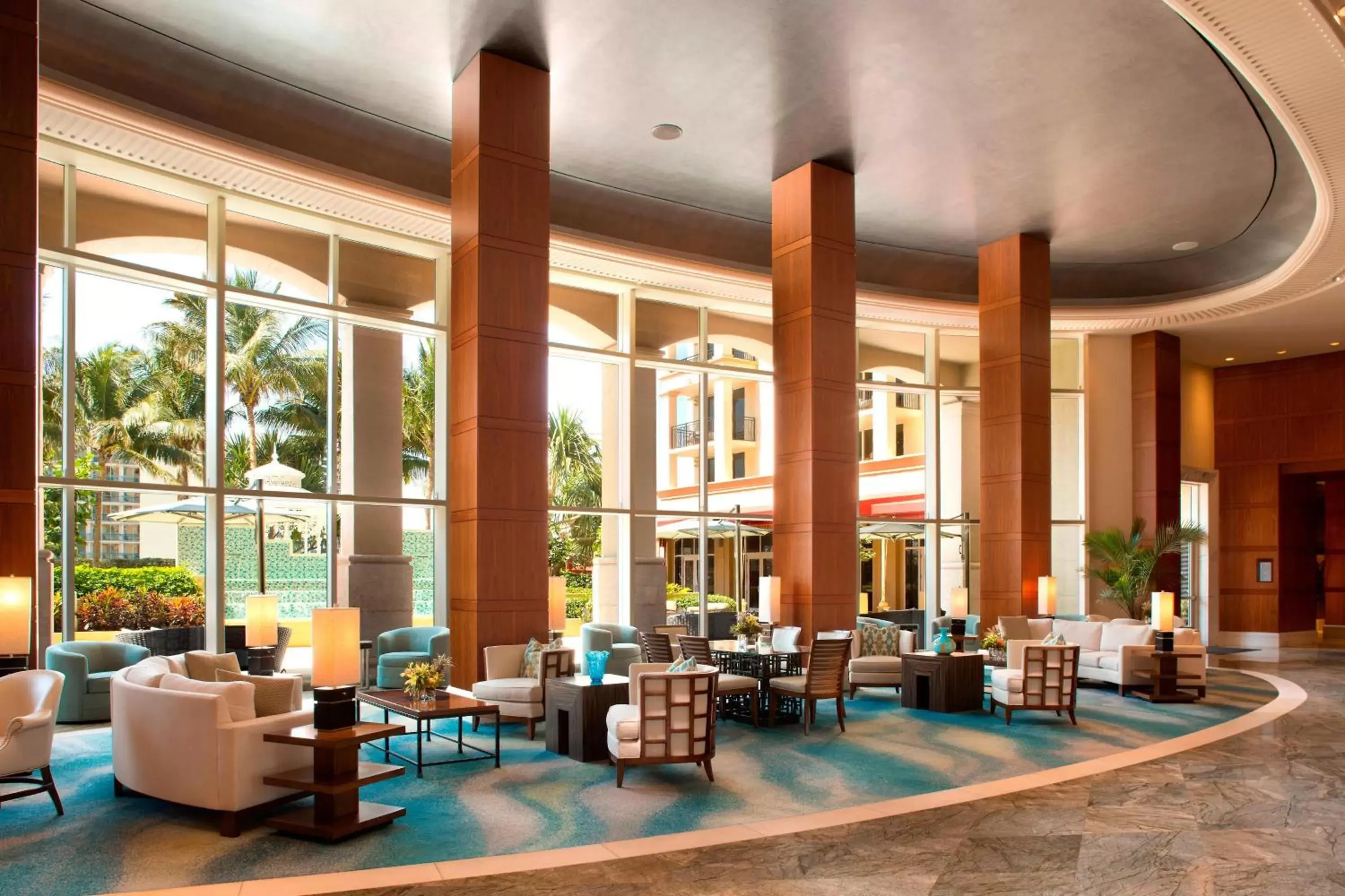 Lobby or reception, Restaurant/Places to Eat in Palm Beach Marriott Singer Island Beach Resort & Spa