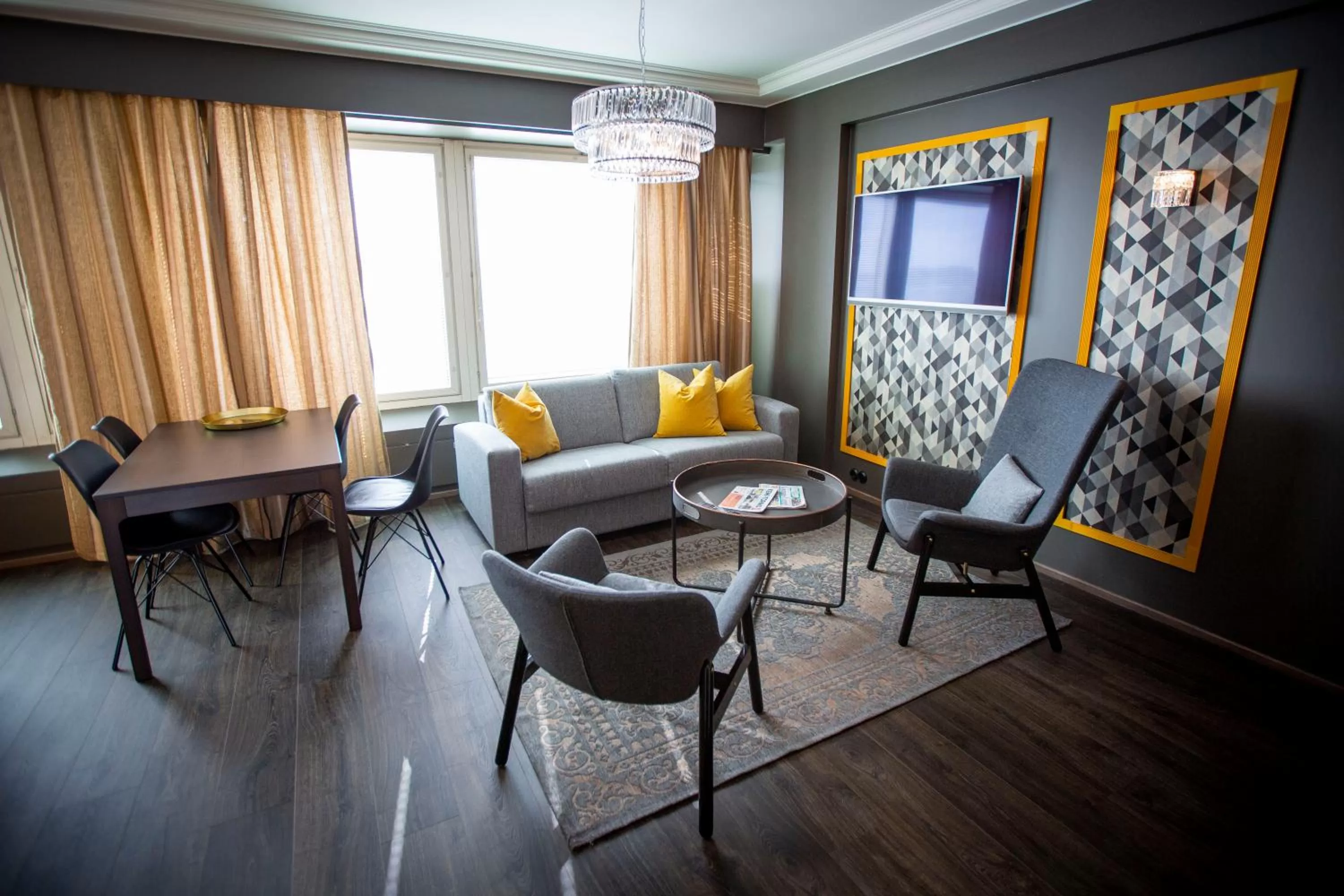 Seating area in Hotelli Olof