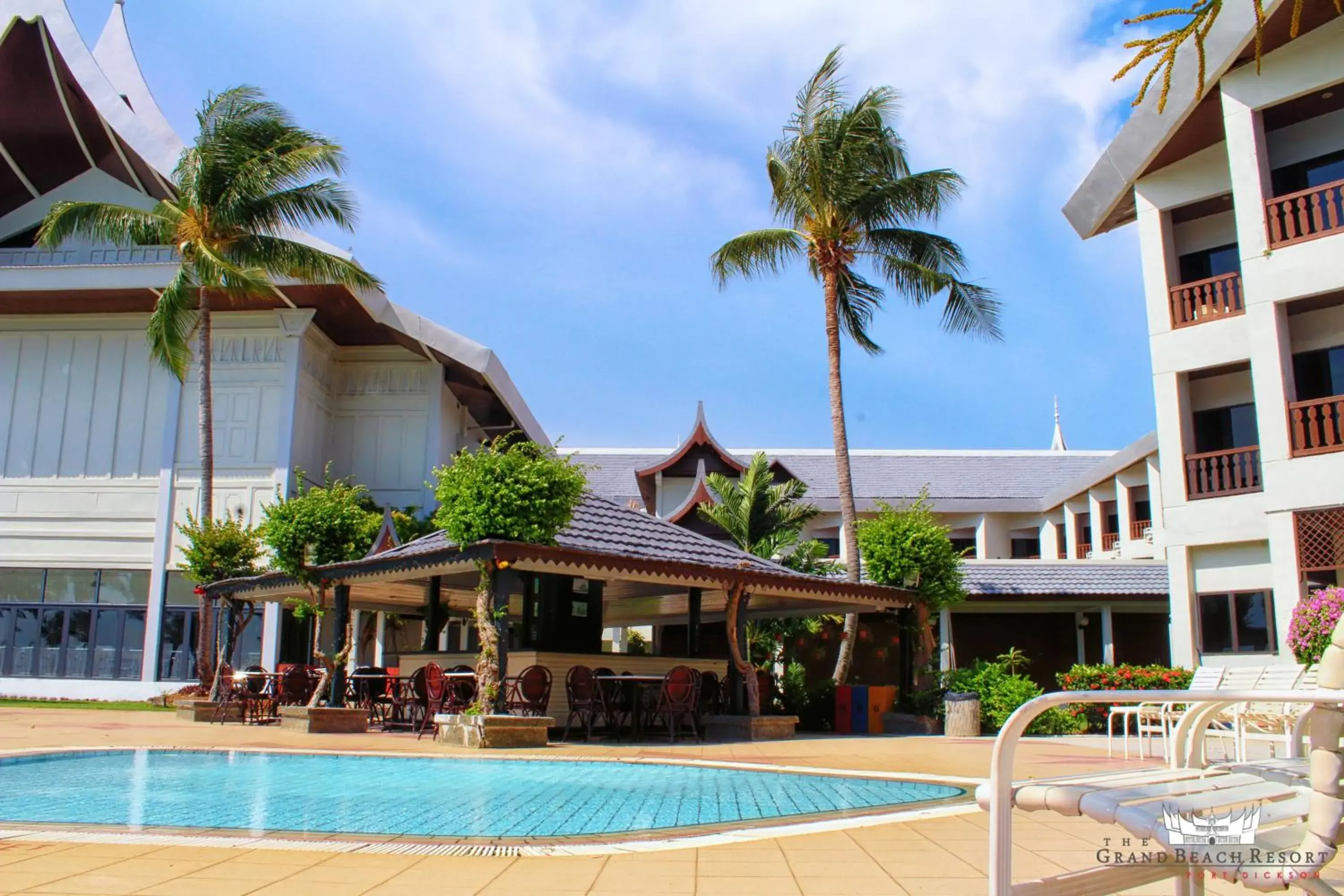 Swimming pool, Property Building in The Grand Beach Resort