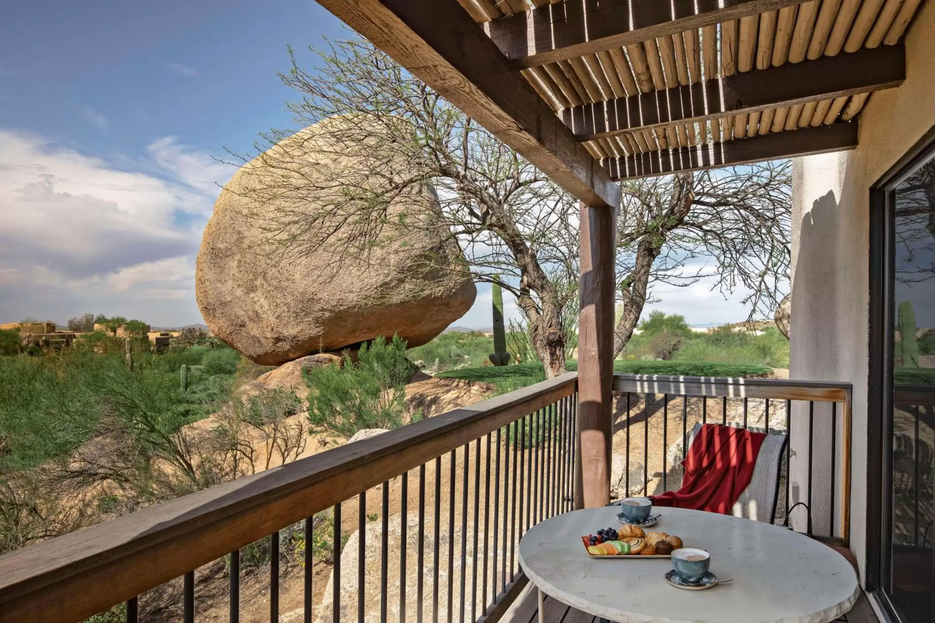 Dining area, Balcony/Terrace in Boulders Resort & Spa Scottsdale, Curio Collection by Hilton