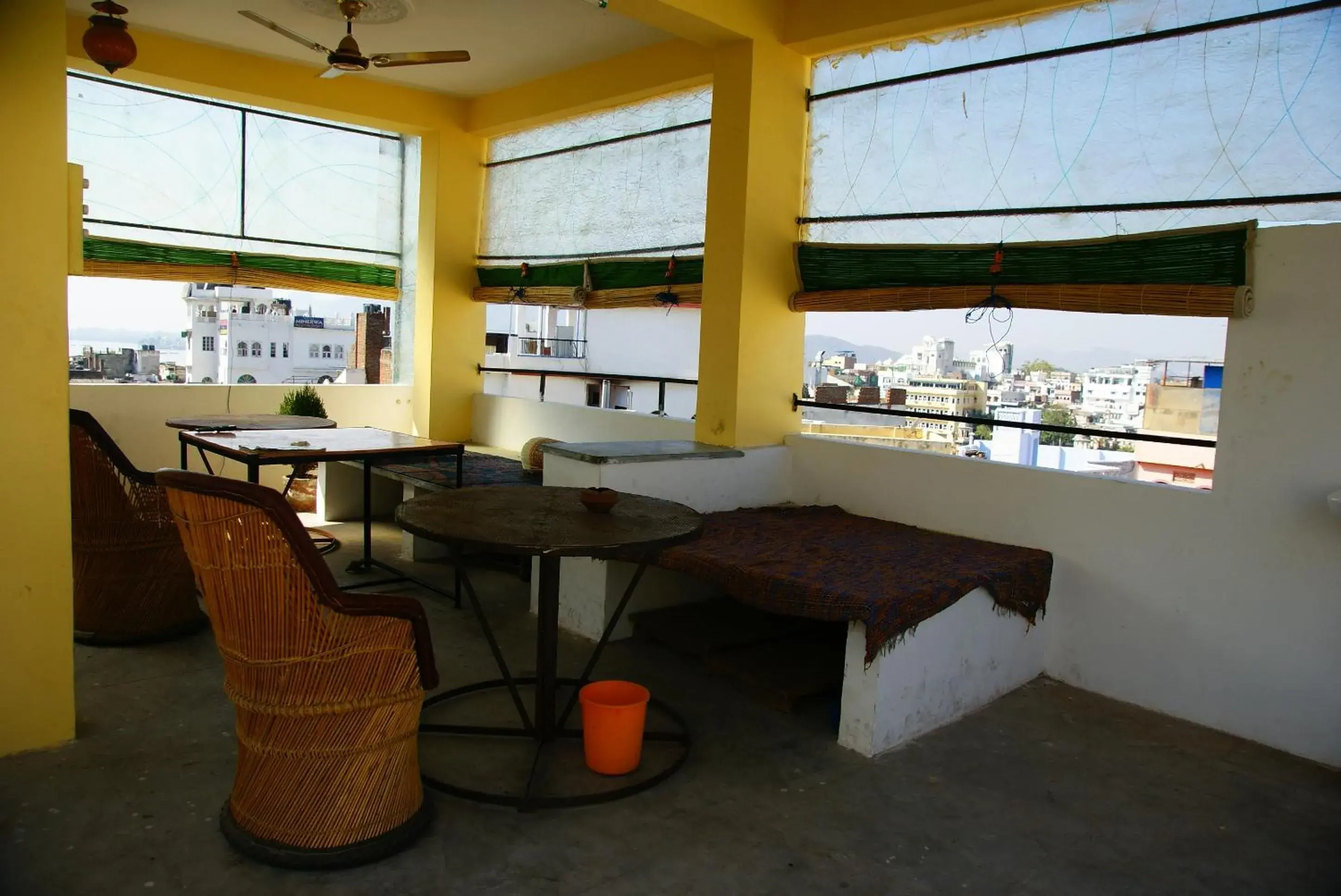 Balcony/Terrace, Restaurant/Places to Eat in Udai Haveli Guesthouse