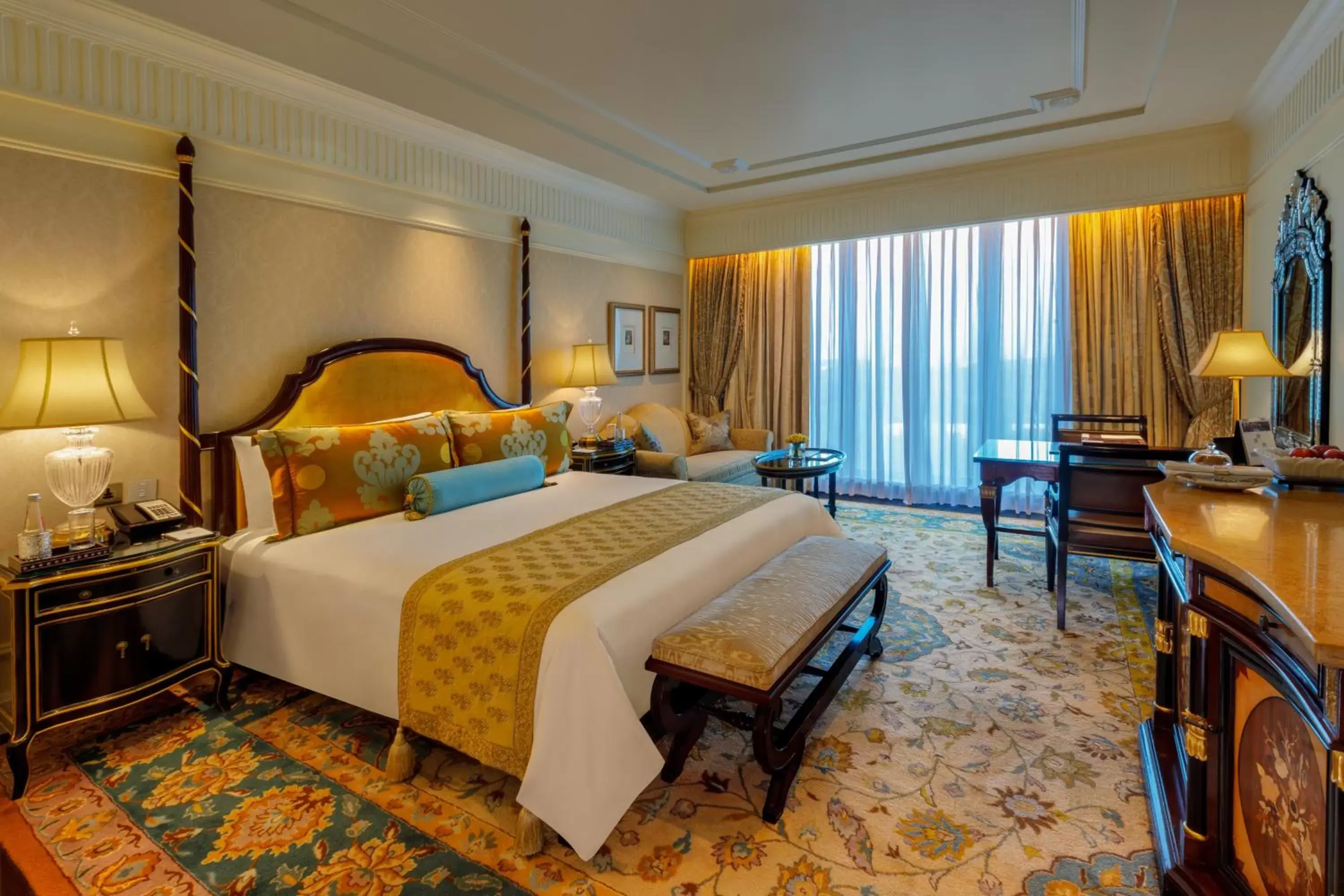 Photo of the whole room, Bed in The Leela Palace New Delhi