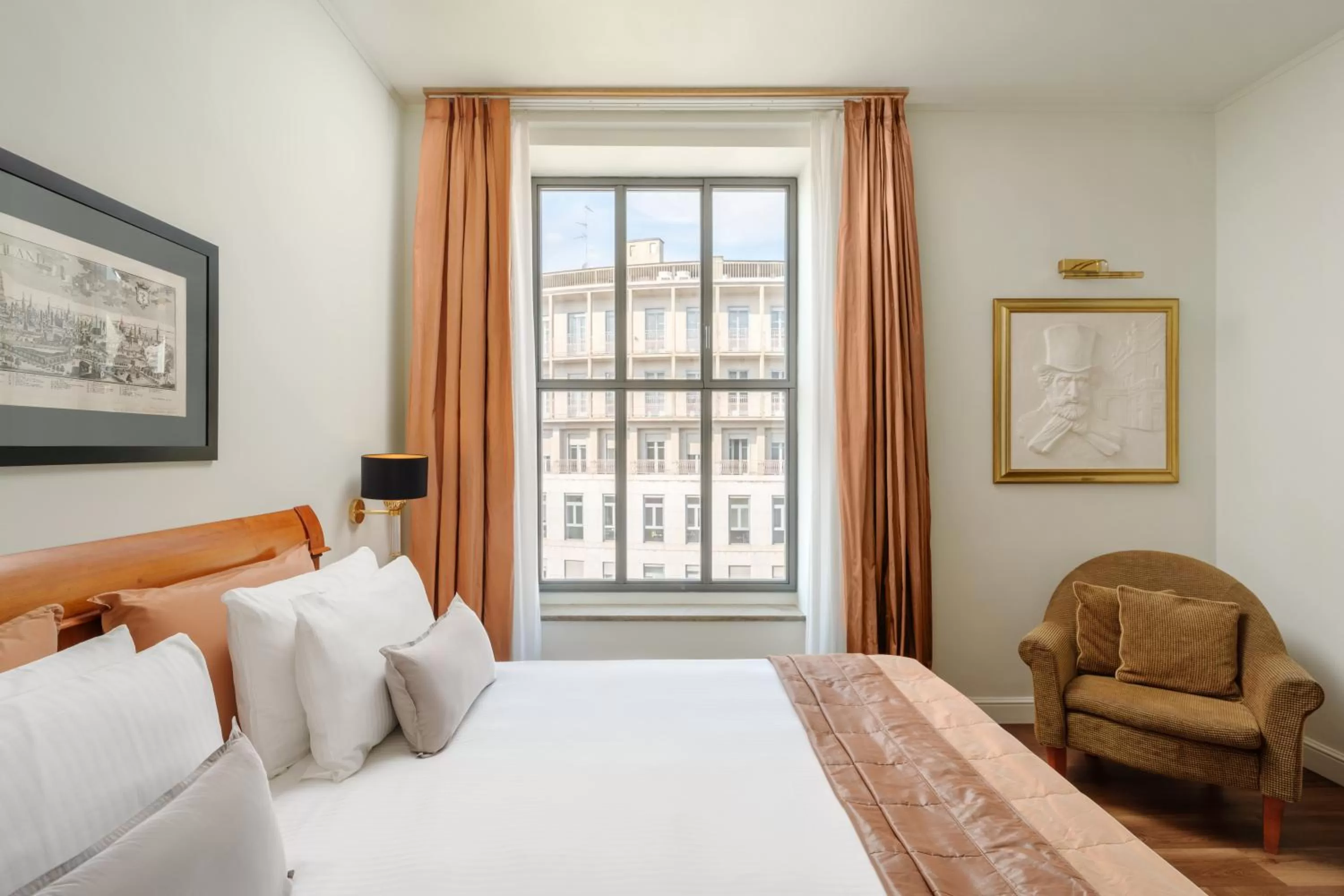 Bed in Hotel Dei Cavalieri Milano Duomo