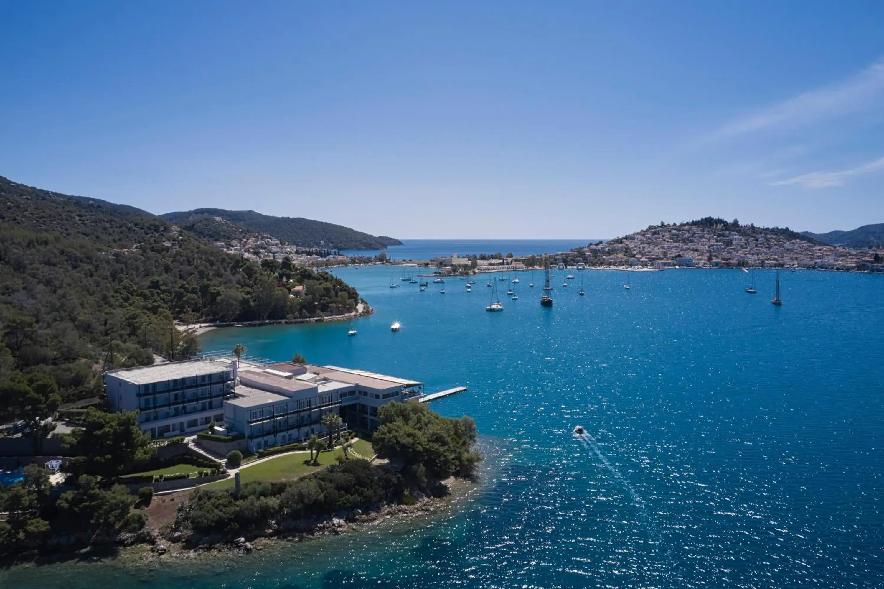 Property building, Bird's-eye View in Xenia Poros Image Hotel