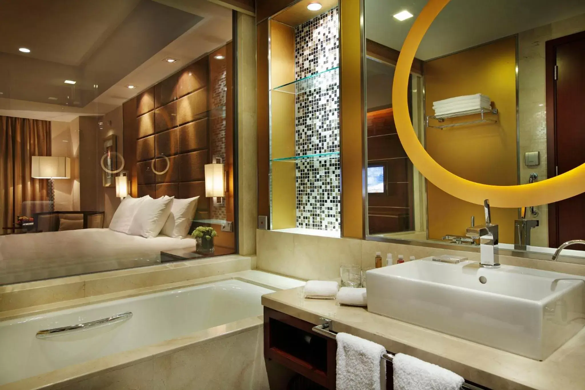 Bathroom in Crowne Plaza Yantai Sea View, an IHG Hotel