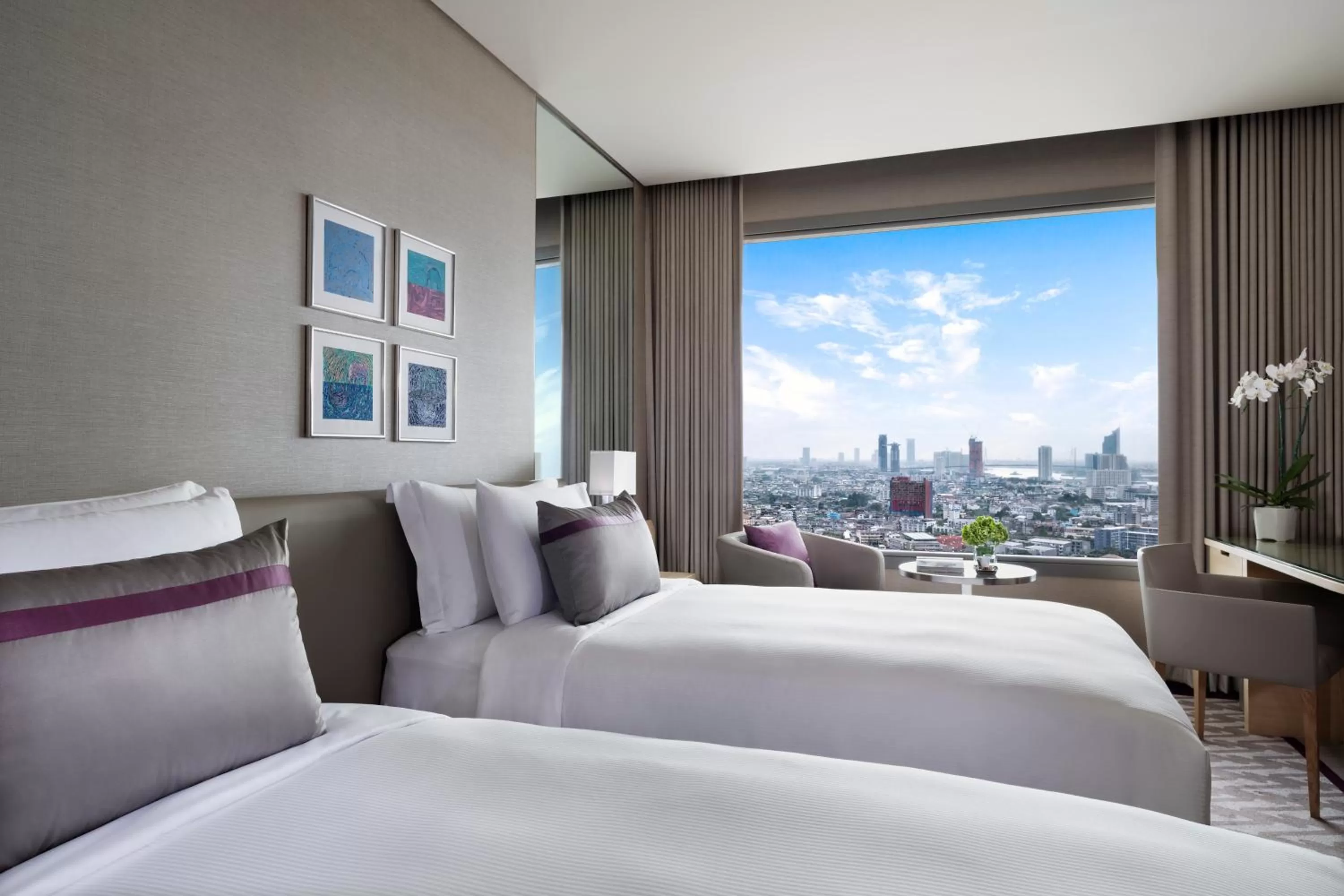 Bedroom, Bed in Avani Plus Riverside Bangkok Hotel