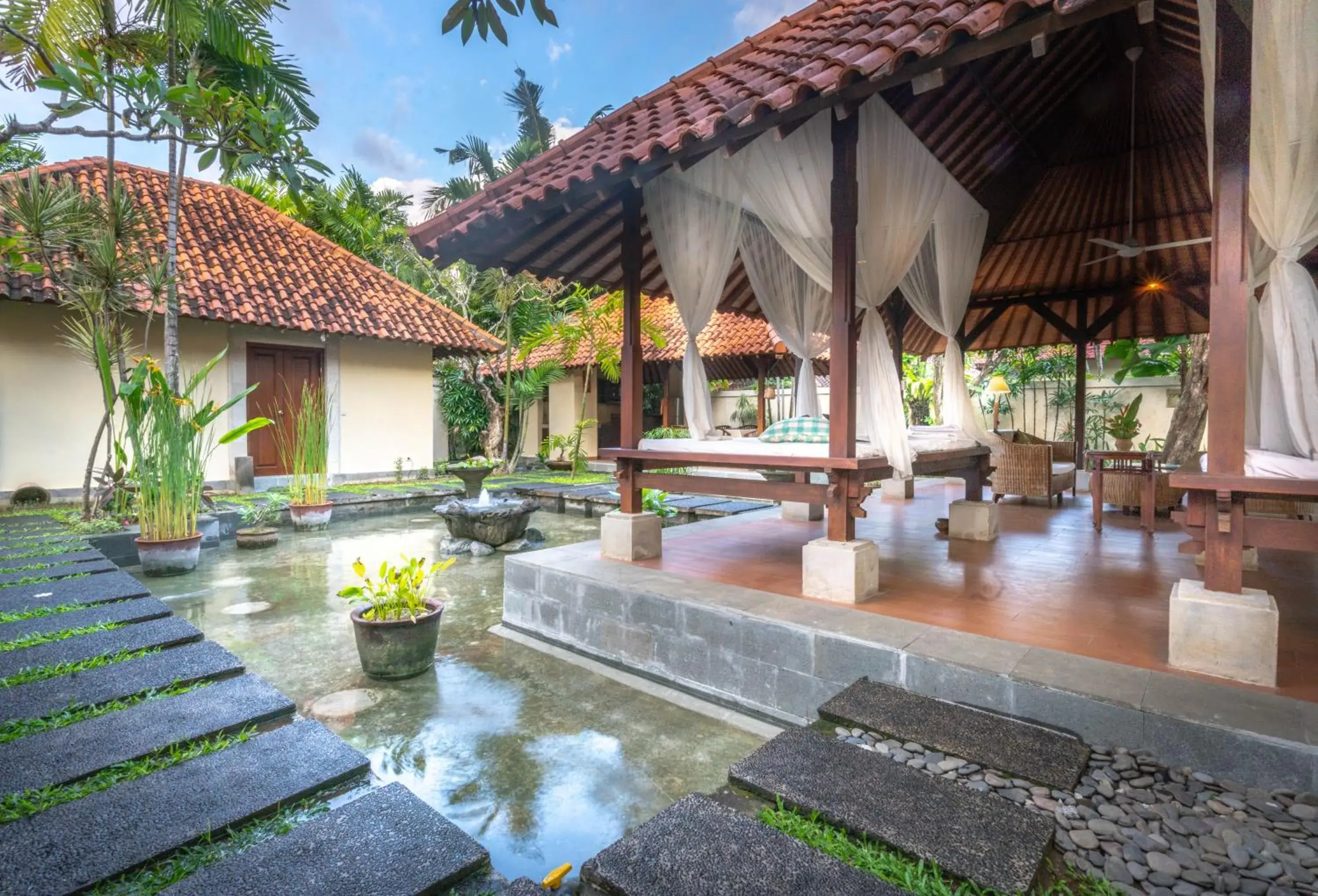 Living room, Swimming Pool in Natah Bale Villas