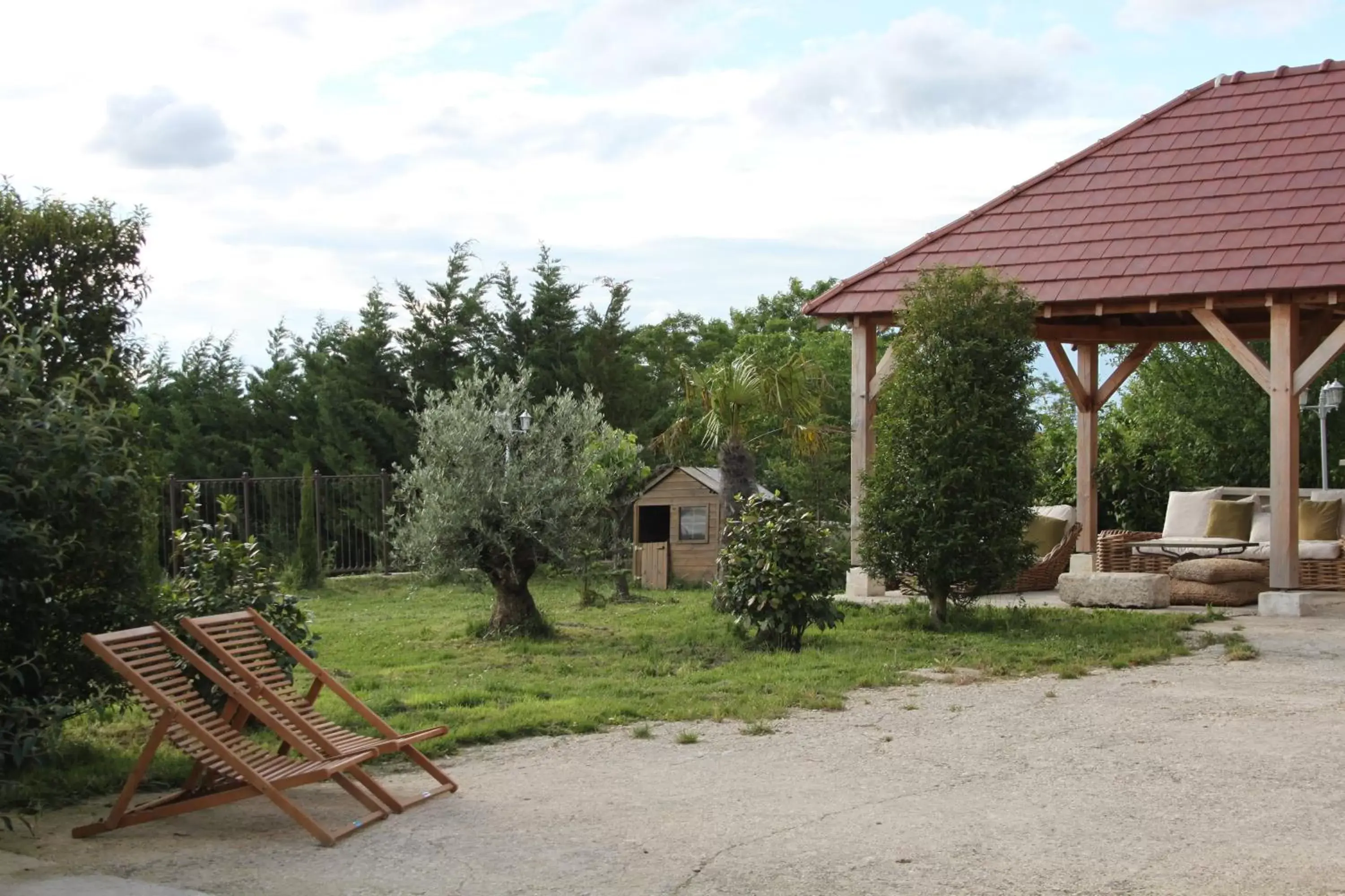 Patio, Property Building in Le Domaine des Archies