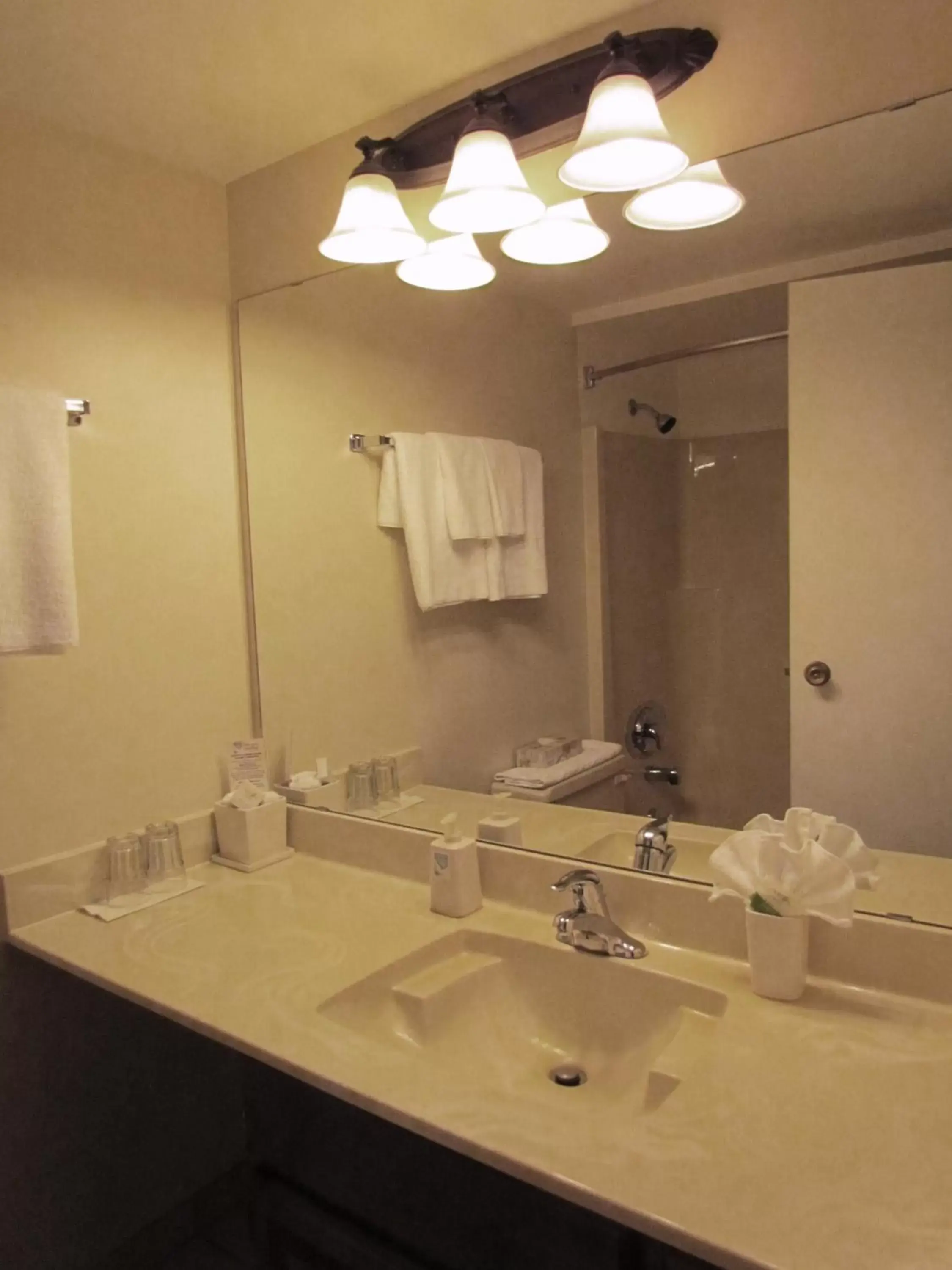 Bathroom in Heron's Landing Hotel