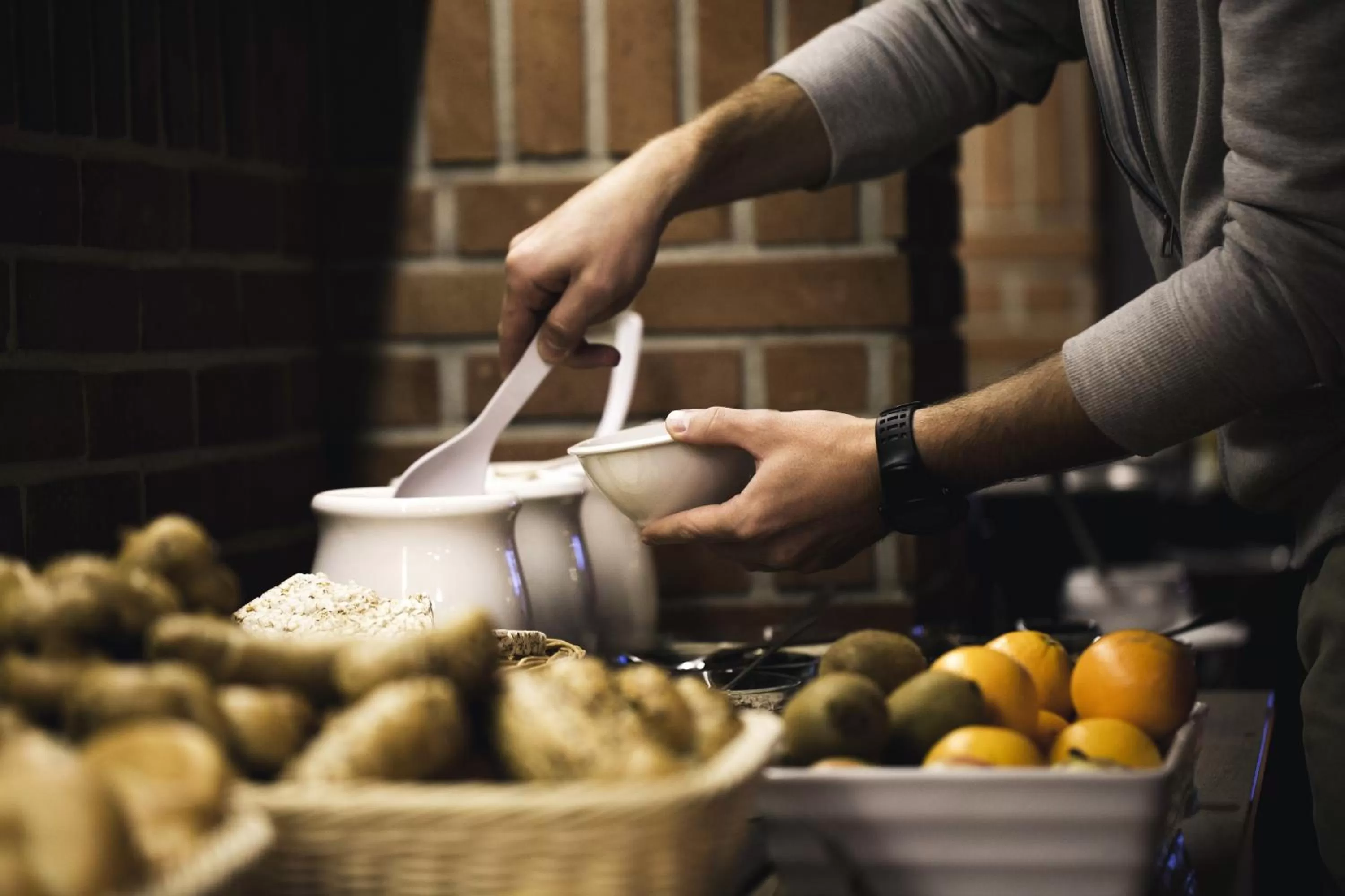 Continental breakfast in Hotel Purkmistr