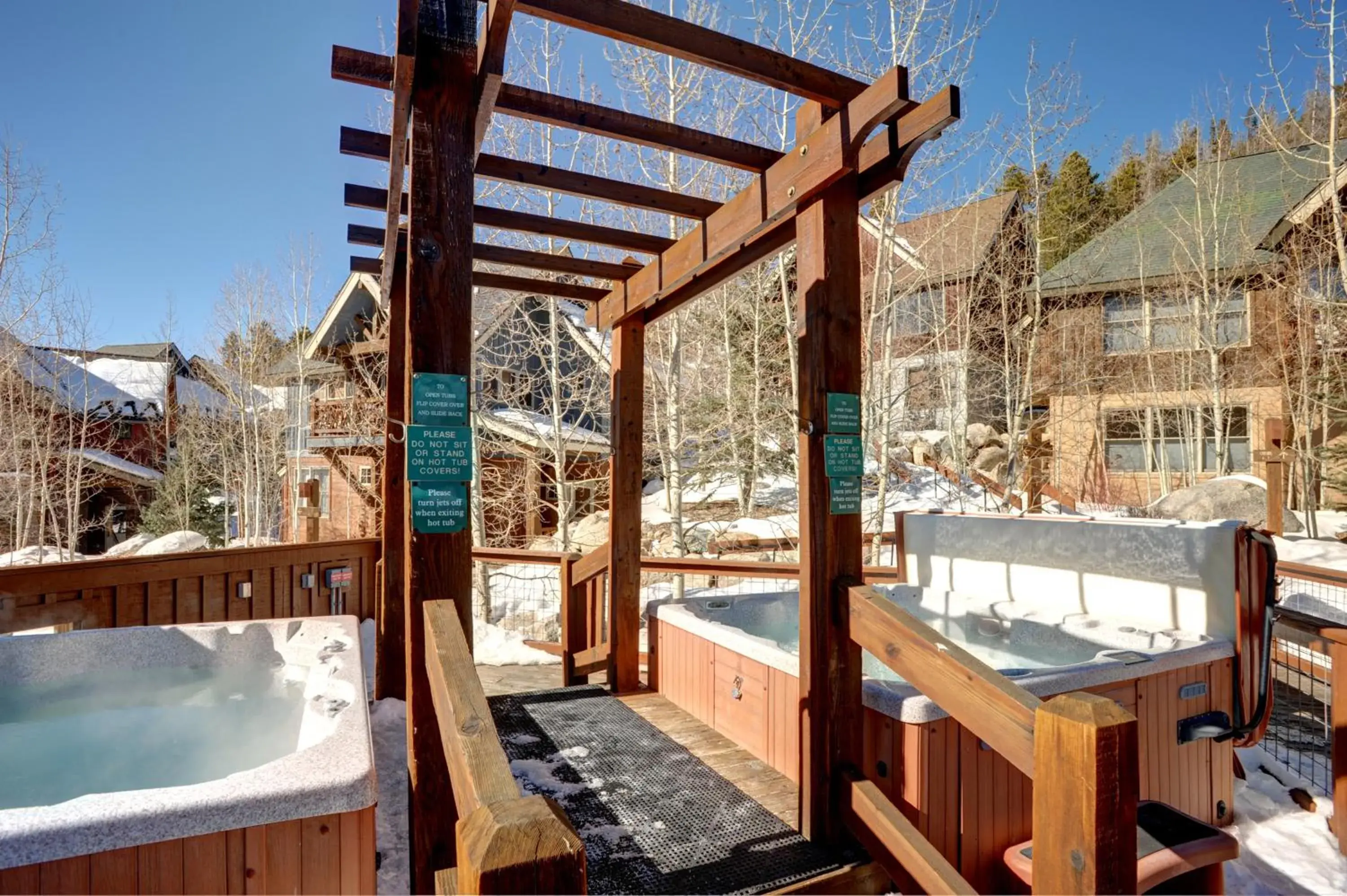 Hot Tub, Winter in Aspen Ridge Condominiums by Keystone Resort
