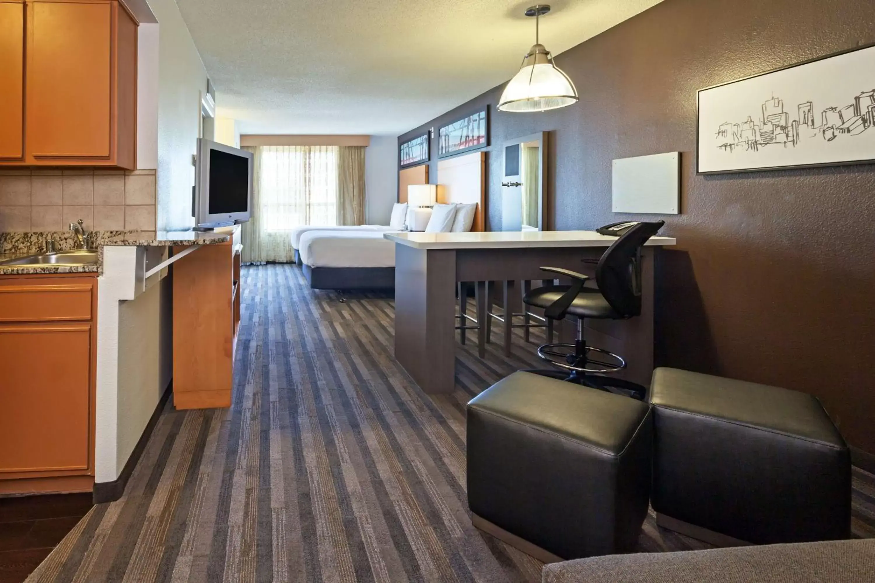 Executive Studio Suite with Two Double Beds in Hyatt House Houston Galleria