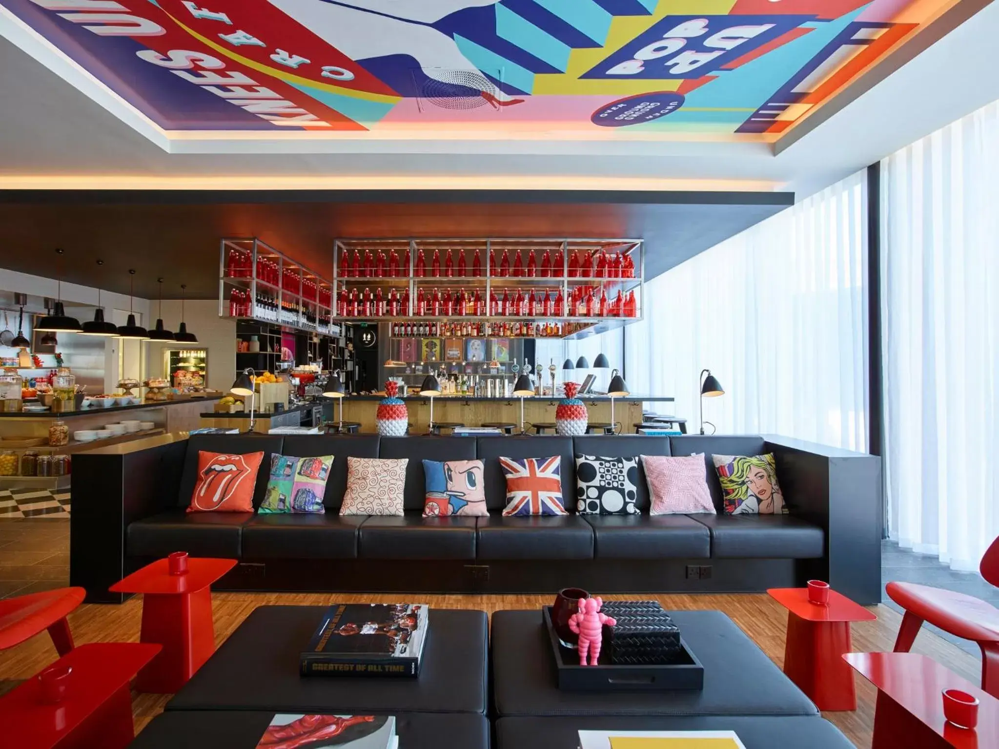Lobby or reception, Restaurant/Places to Eat in citizenM London Shoreditch