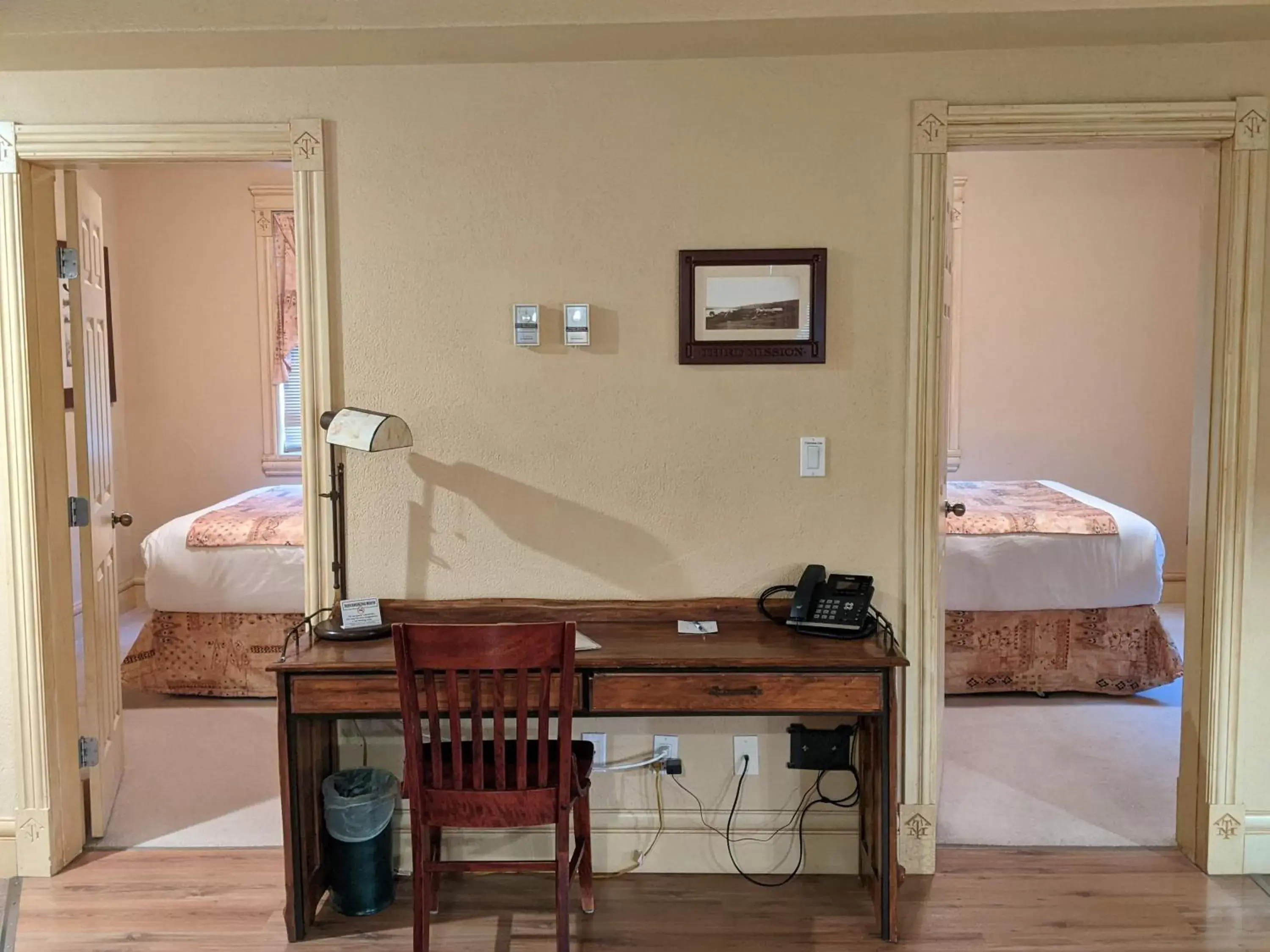 Bedroom in Third Mission Heritage Suites