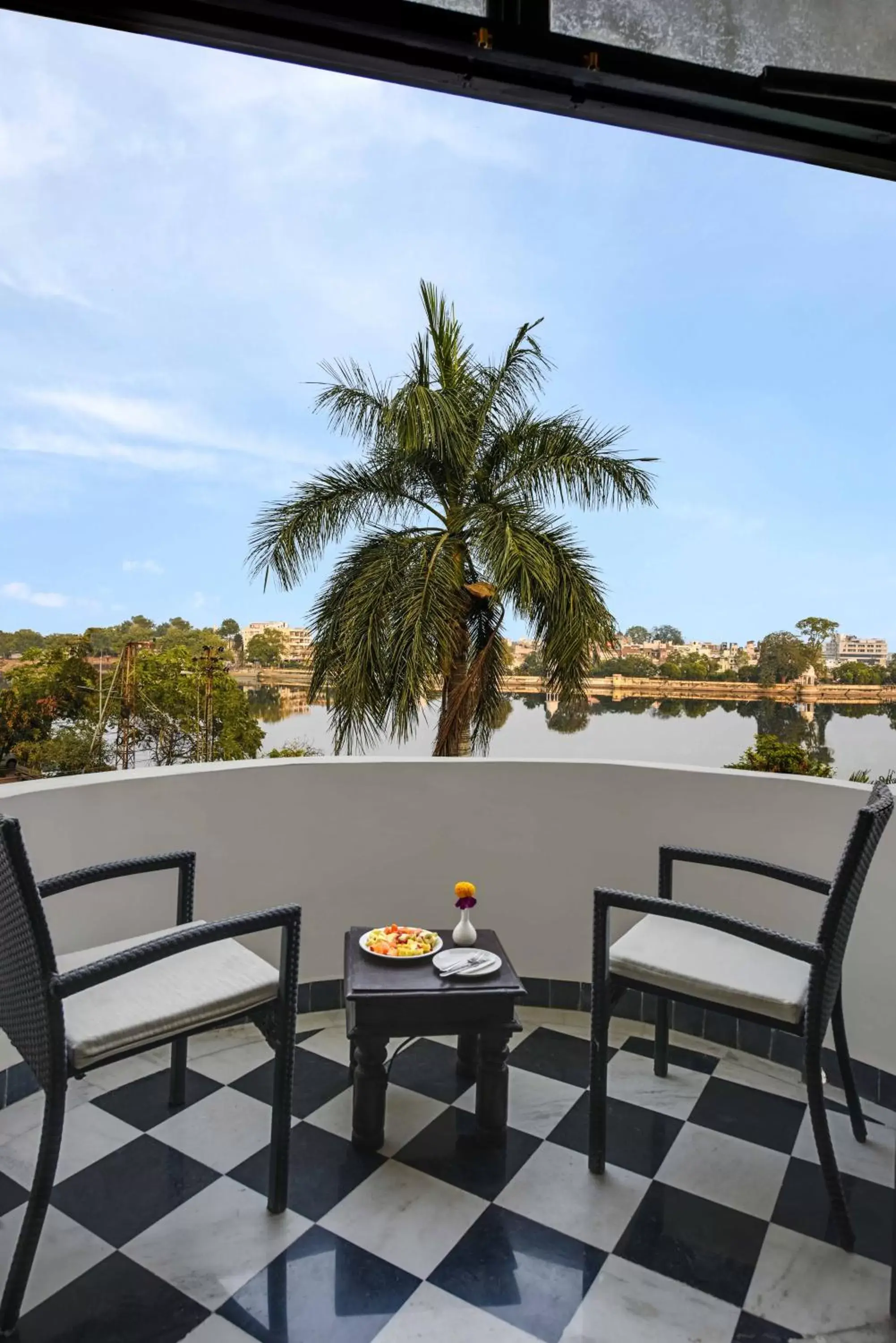 Balcony/Terrace in Swaroop Vilas - Lake Facing Boutique Hotel