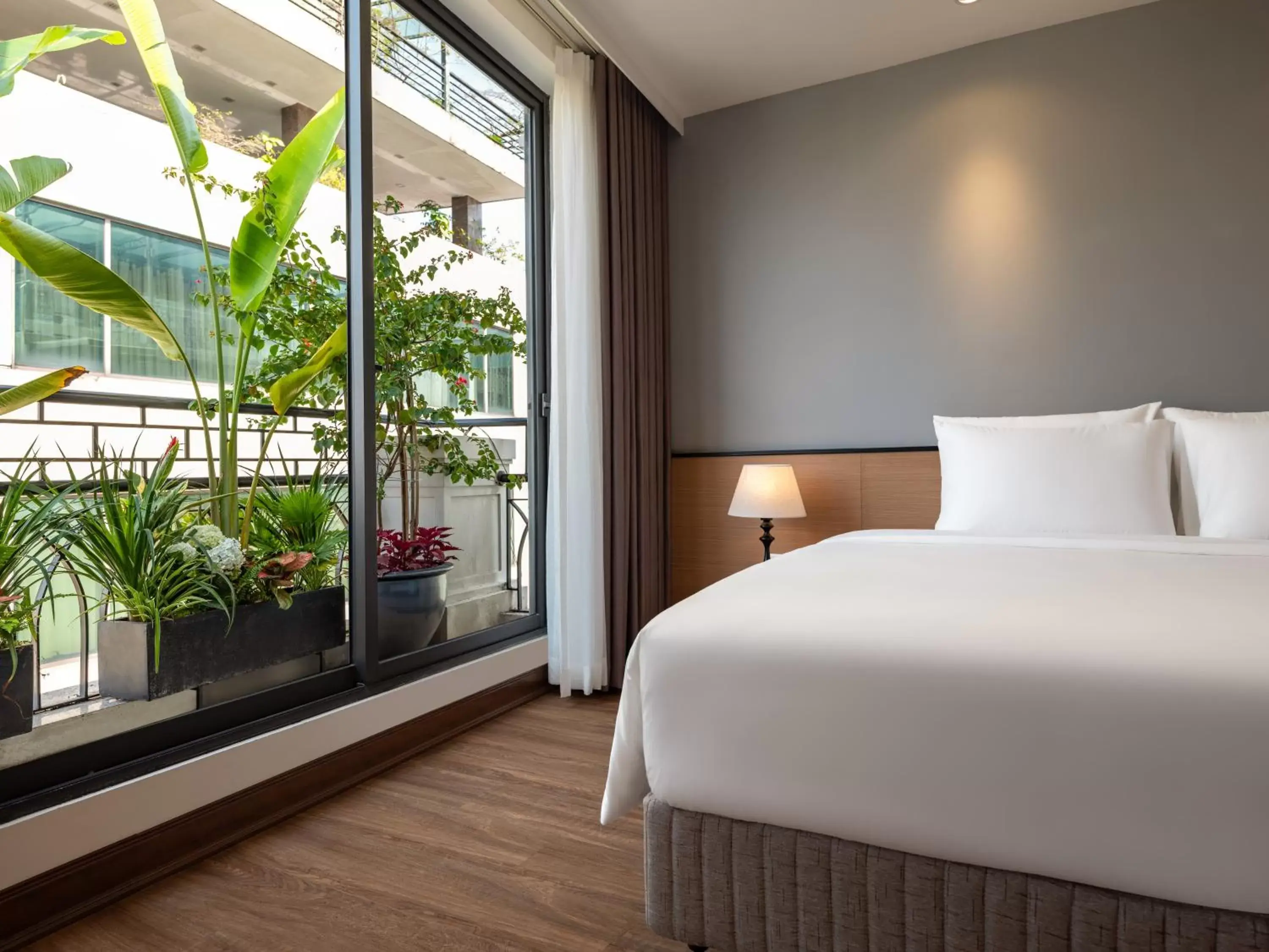 Balcony/Terrace, Bed in Minasi Hotel & Spa Balcony/Terrace, Bed in Minasi Hotel & Spa