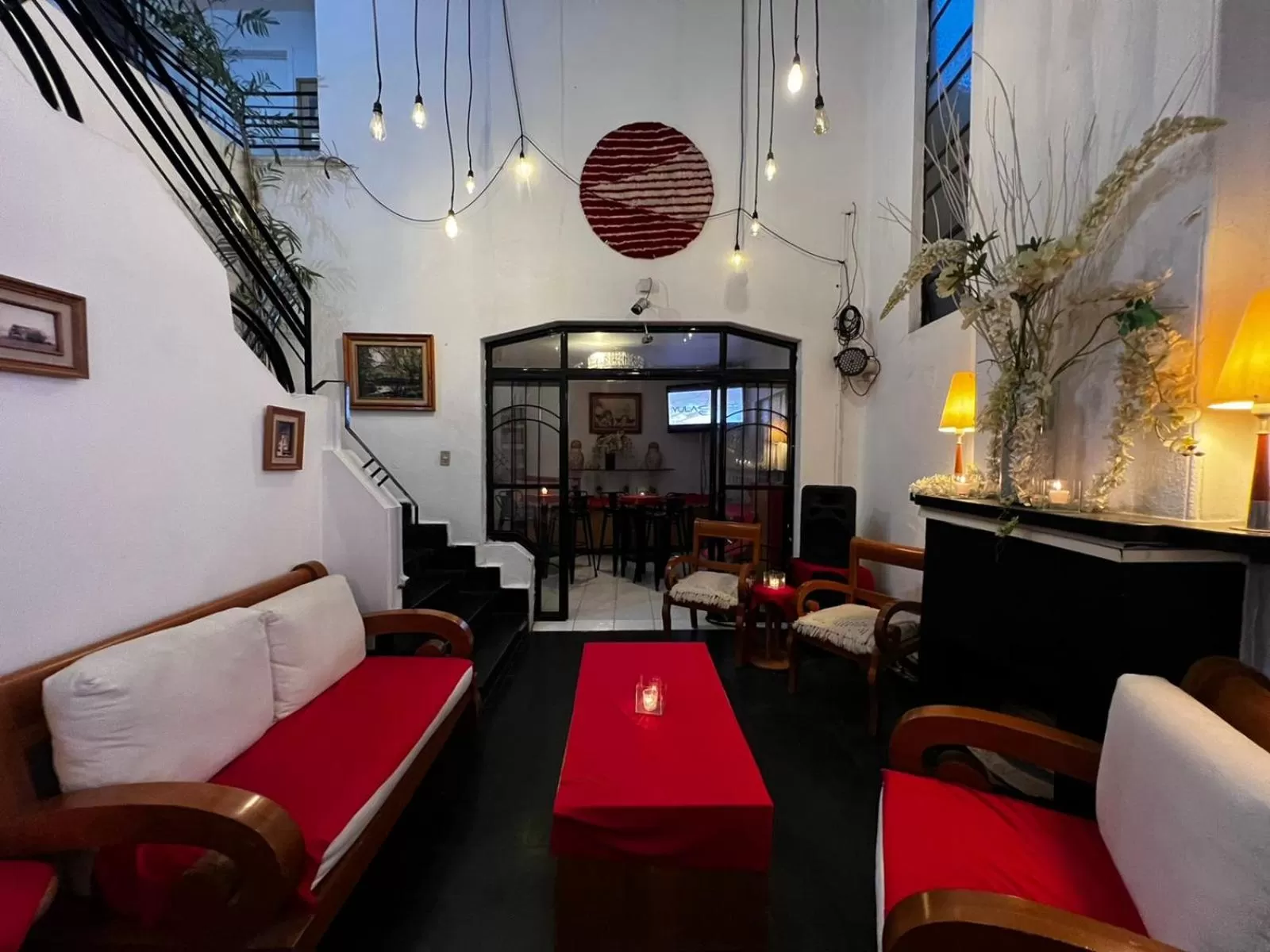 Living room in Hostal Roma Condesa