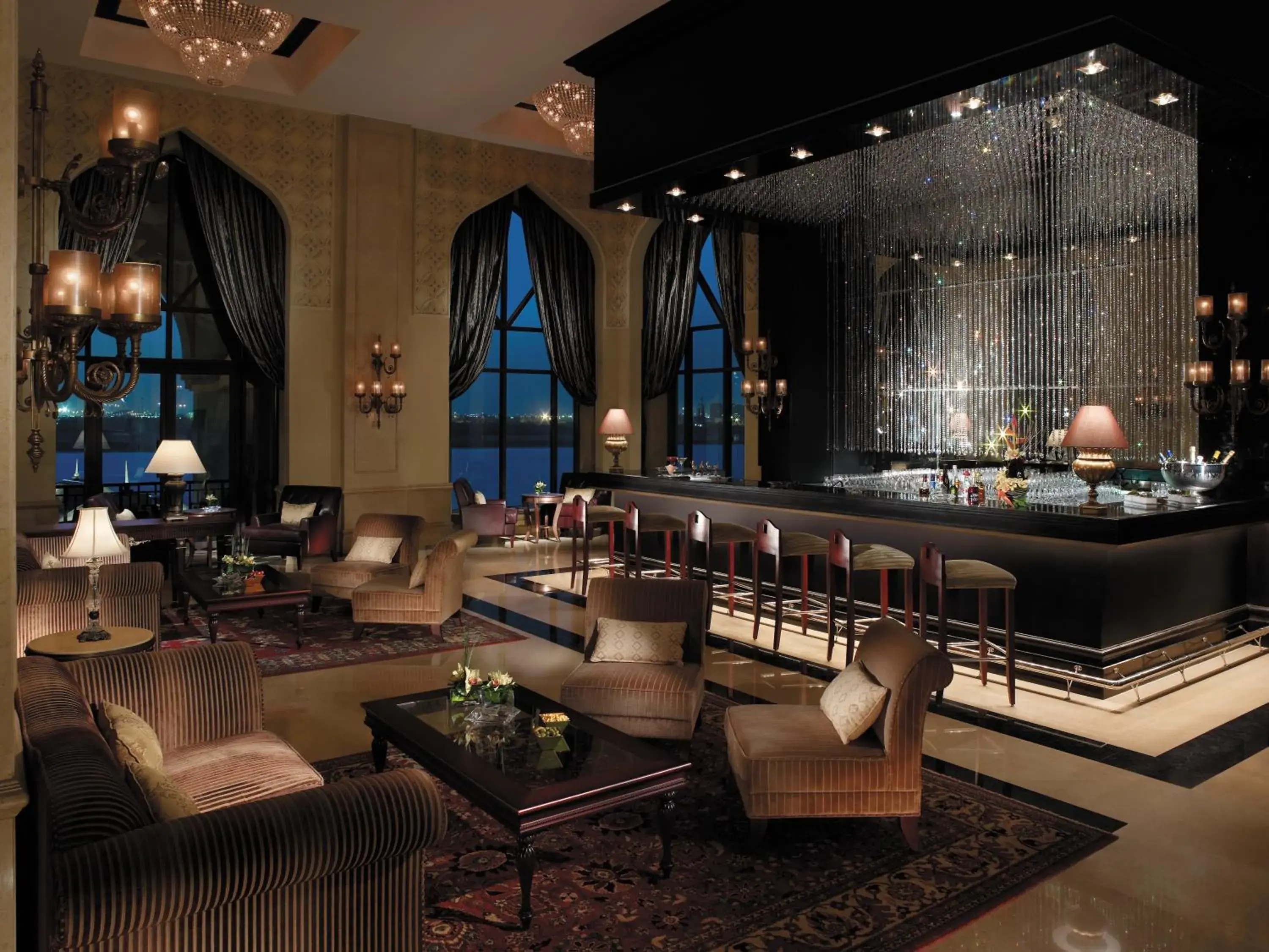 Lounge or bar, Lounge/Bar in Shangri-La Hotel Apartments Qaryat Al Beri