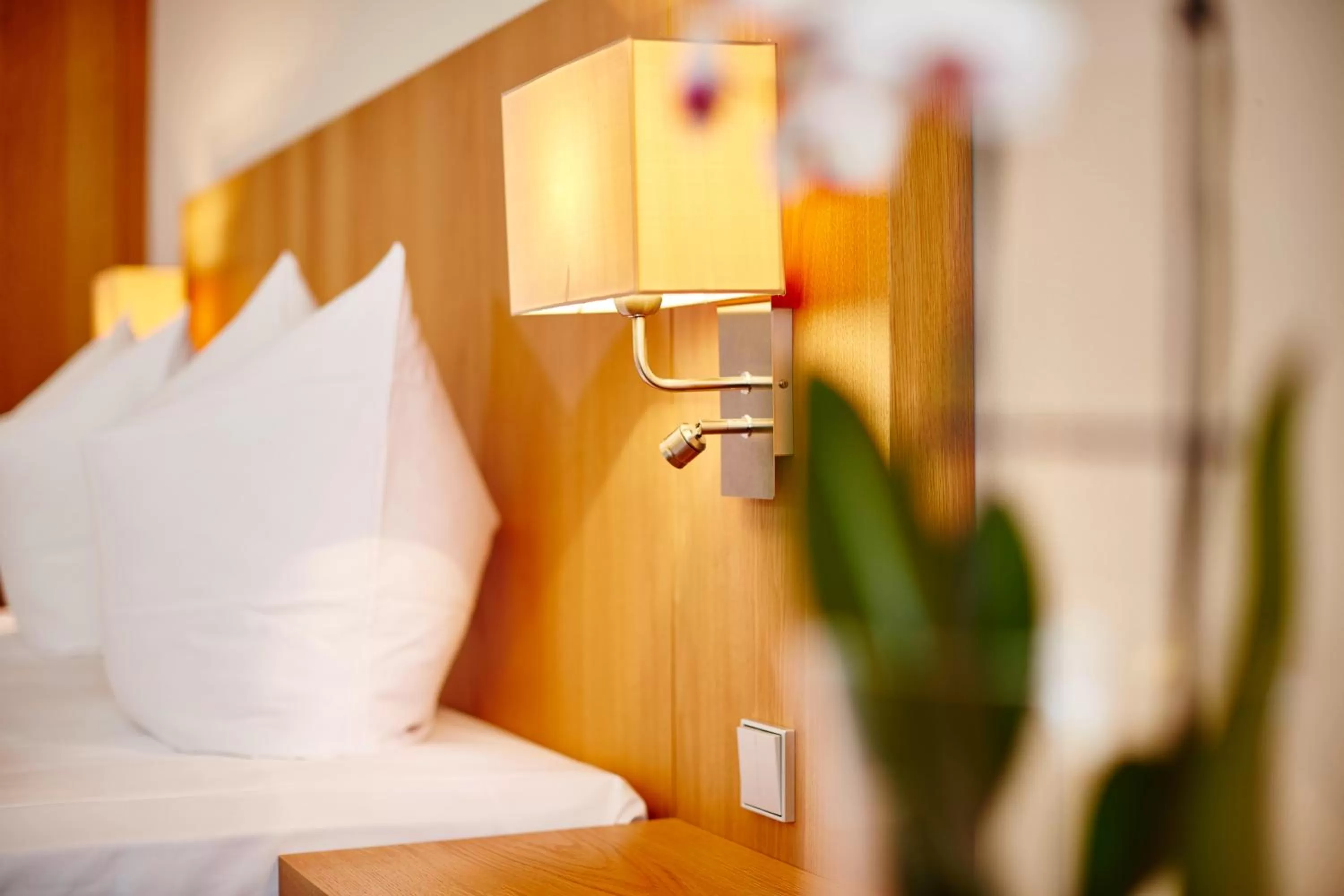 Decorative detail, Bed in Hotel Falken