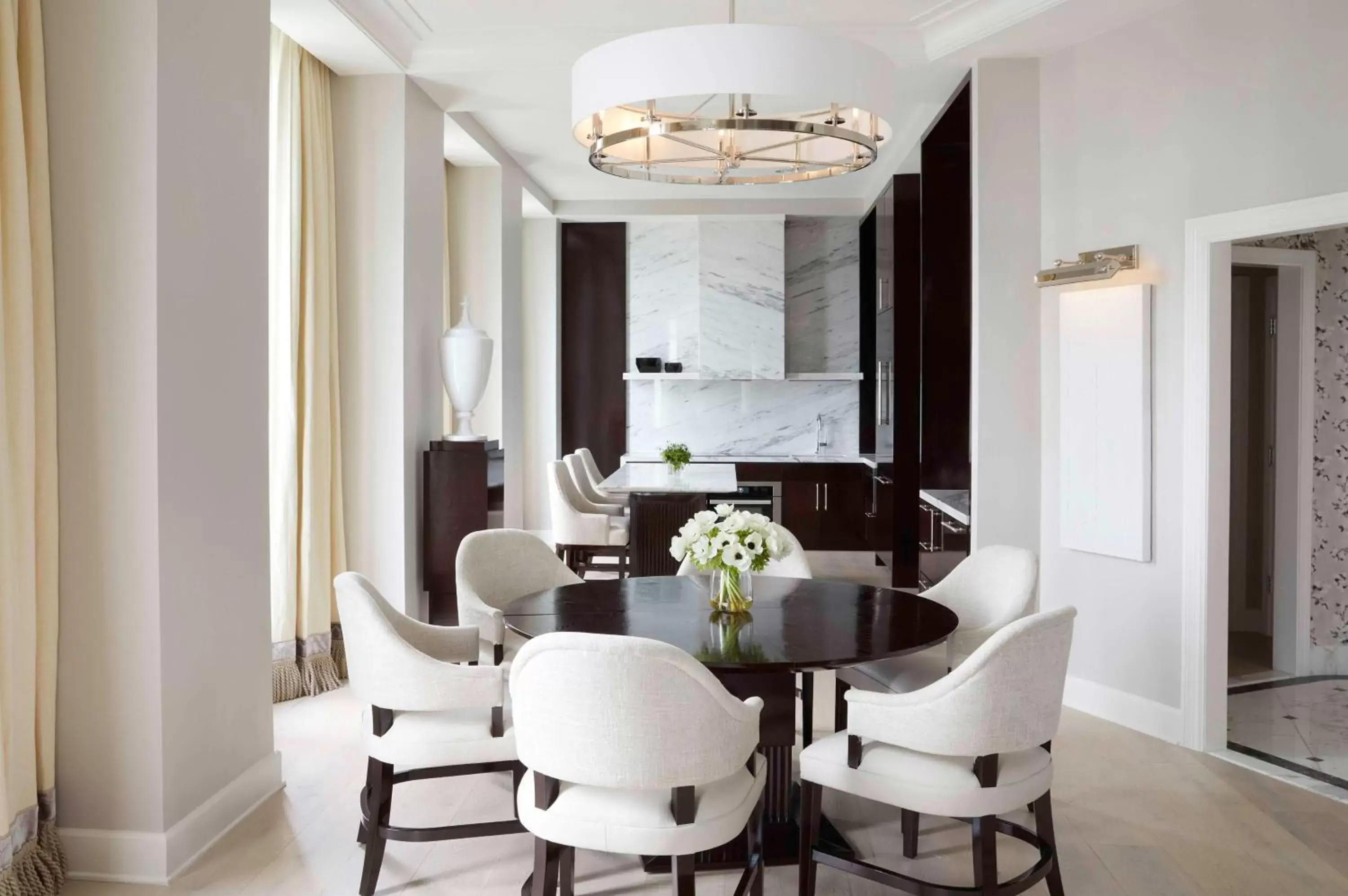 Living room, Dining Area in Waldorf Astoria Atlanta Buckhead