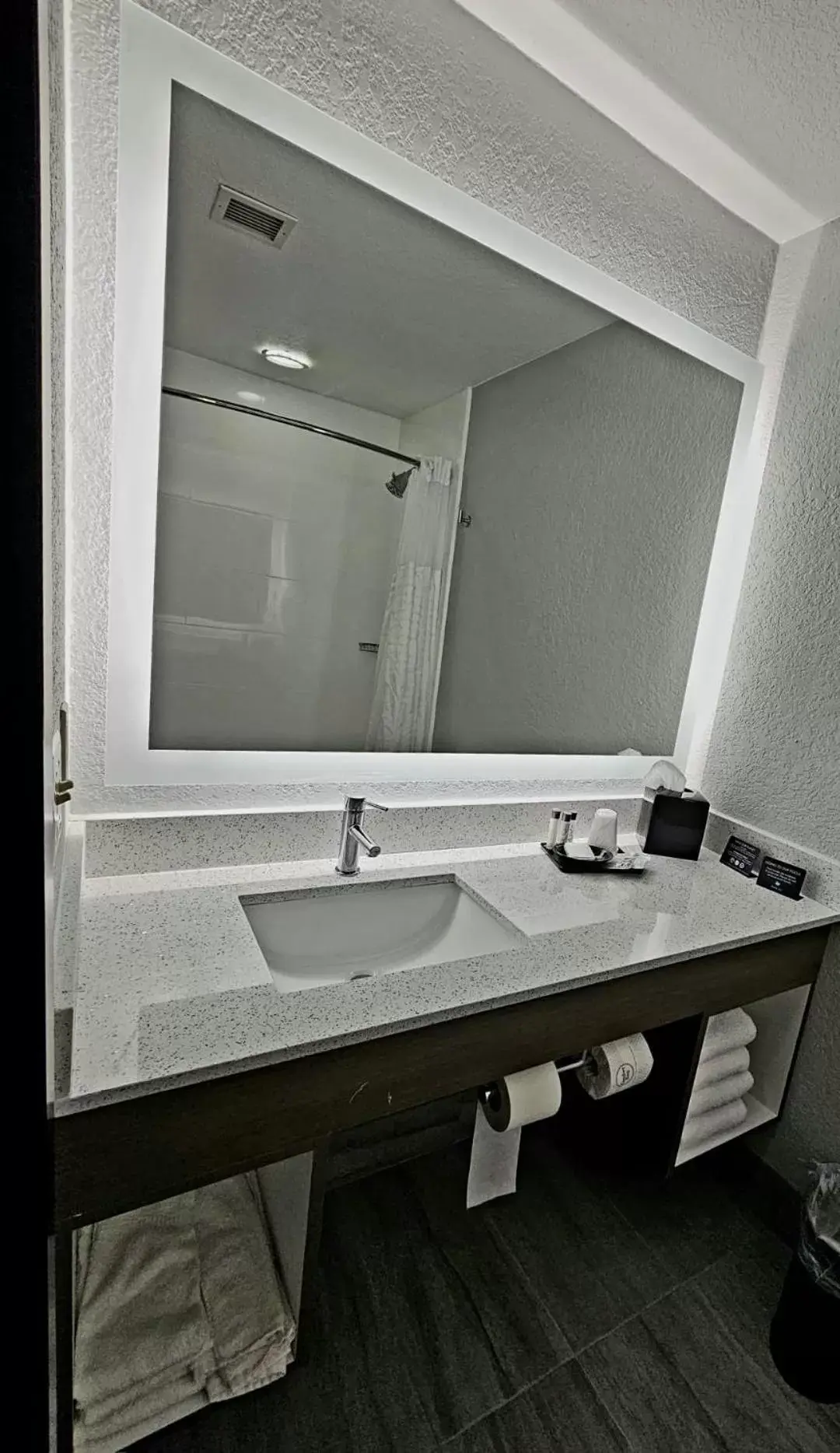 Bathroom in Brookstone Lodge near Biltmore Village, Ascend Hotel Collection