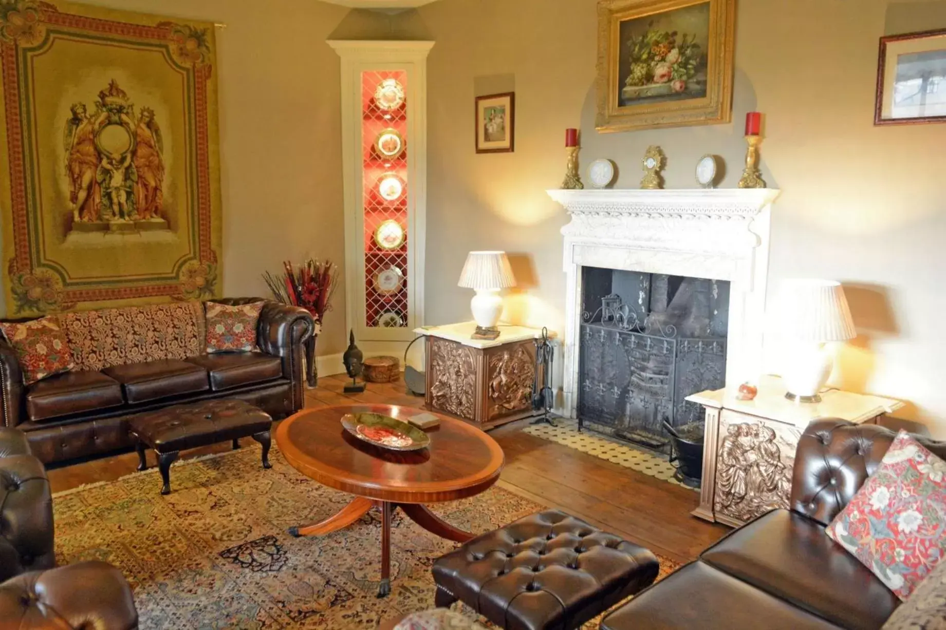 Communal lounge/ TV room, Seating Area in Plas Tan-Yr-Allt Historic Country House & Estate