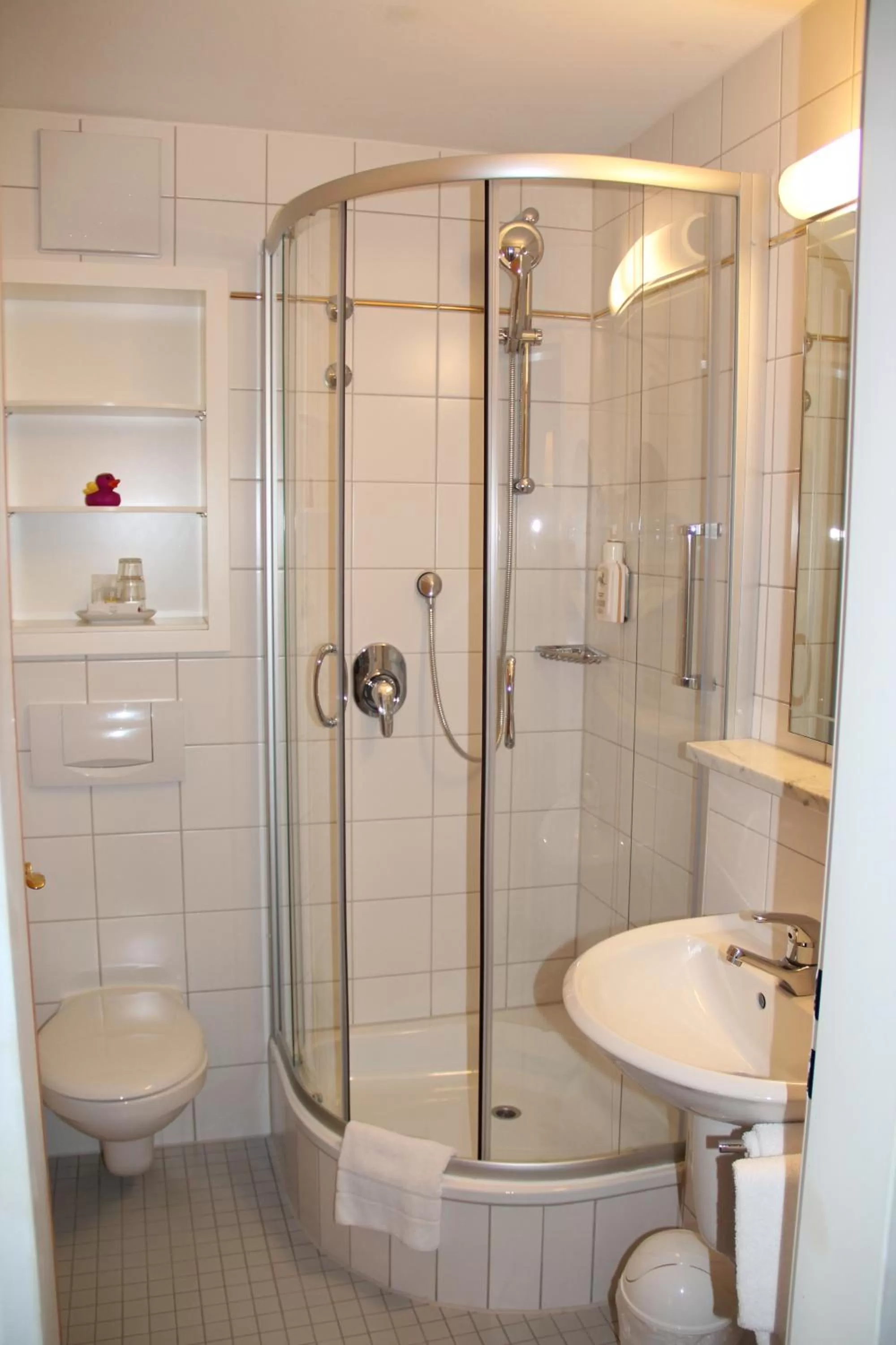 Shower in Hotel Bannwaldsee