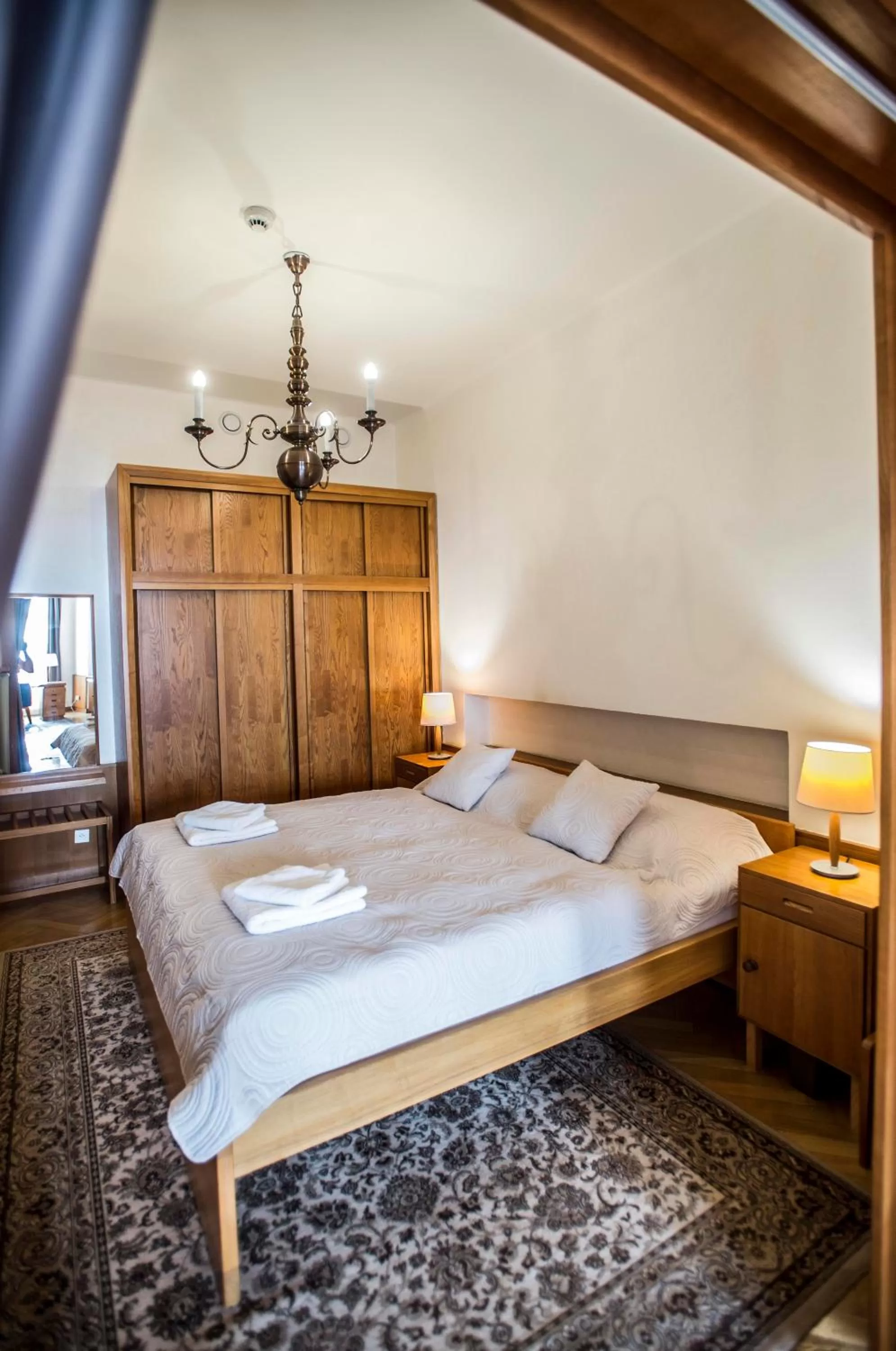 Bedroom, Bed in Opitzův dům